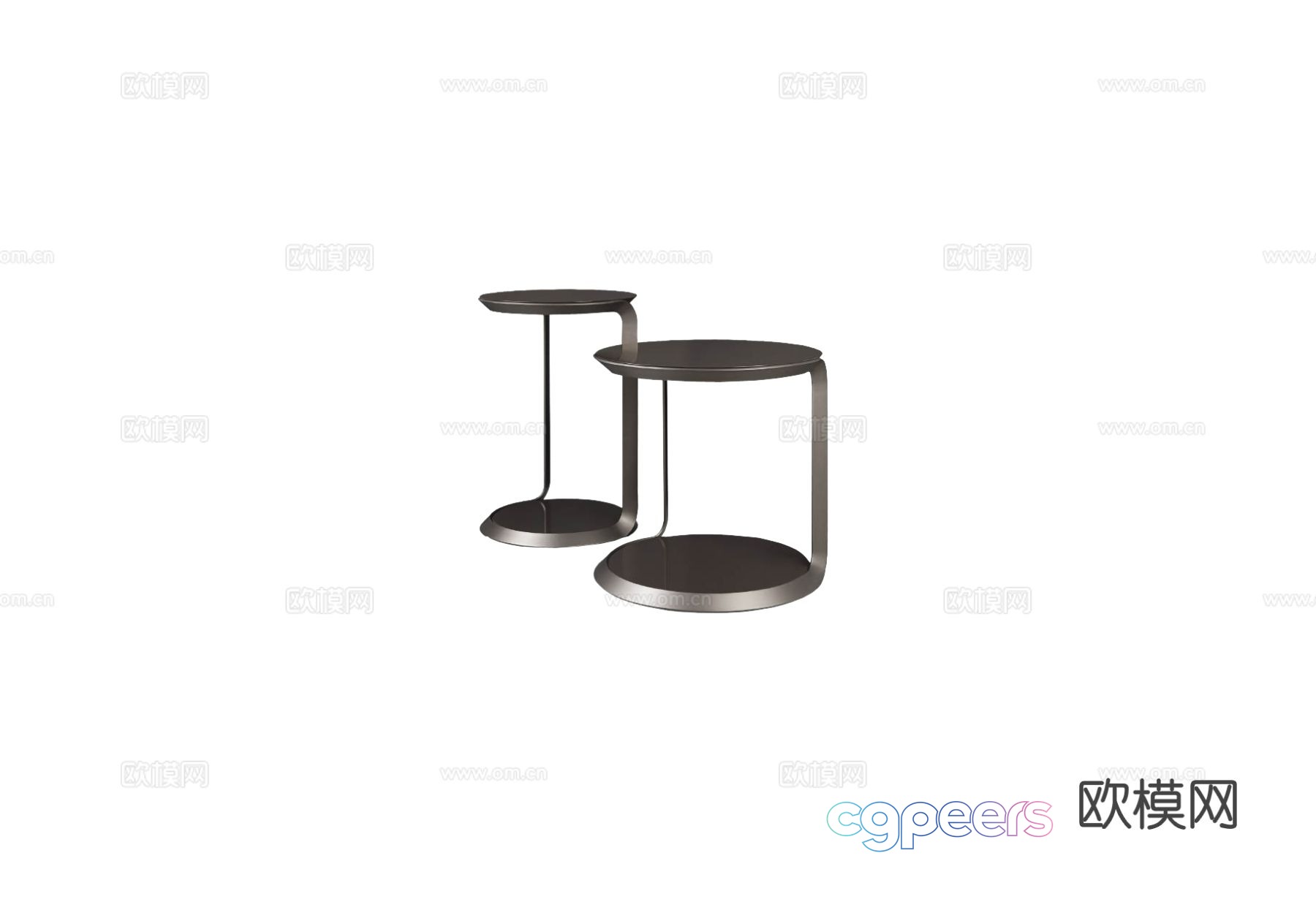 TURRI MILANO side table 3D model TURRI MILANO side table 3D model