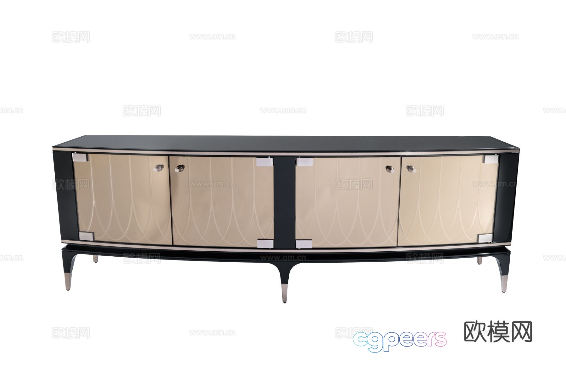 Visionnaire PALAWAN side cabinet 3D model Visionnaire PALAWAN side cabinet 3D model