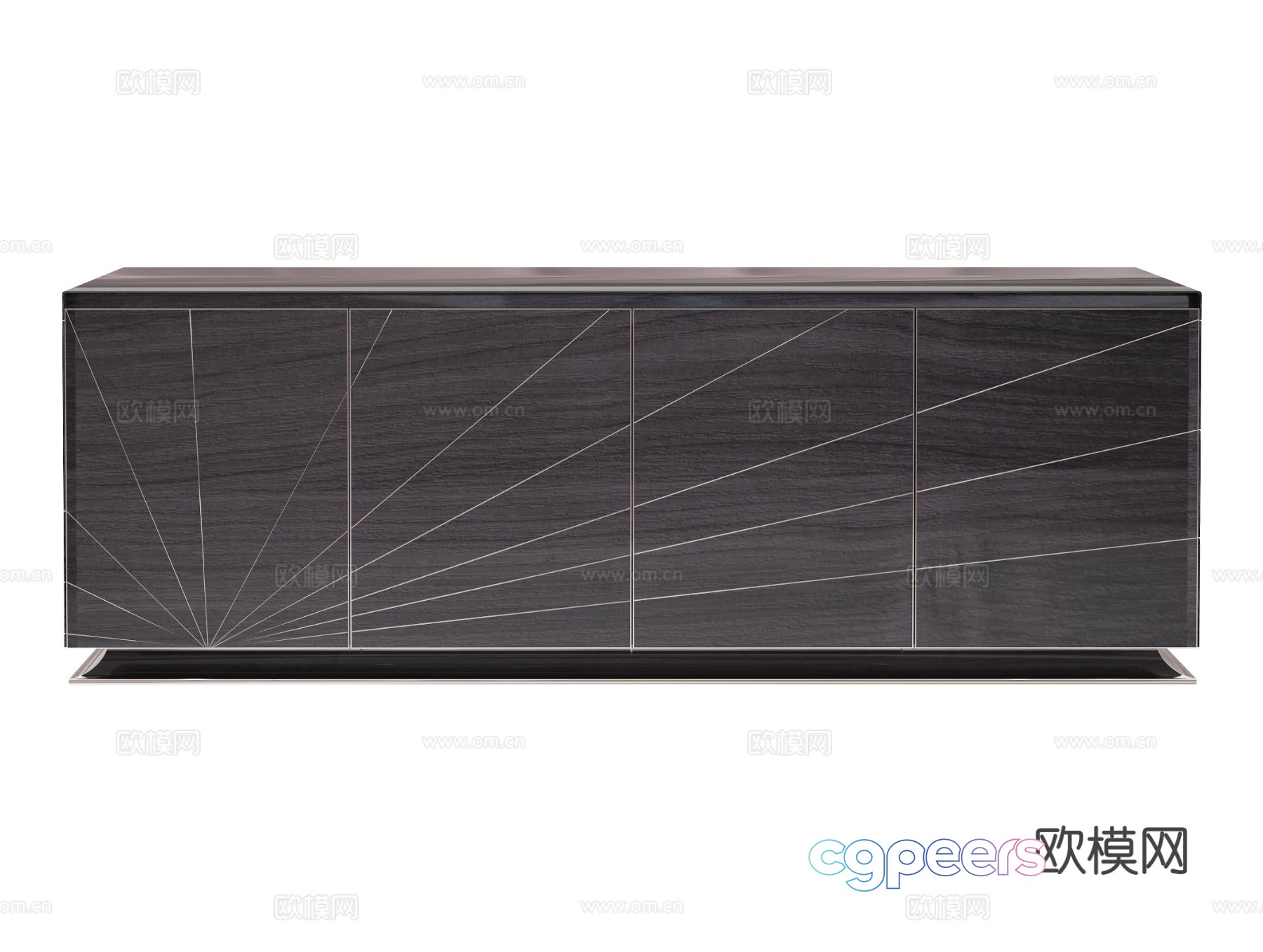 Visionnaire AURORA side cabinet 3D model Visionnaire AURORA side cabinet 3D model