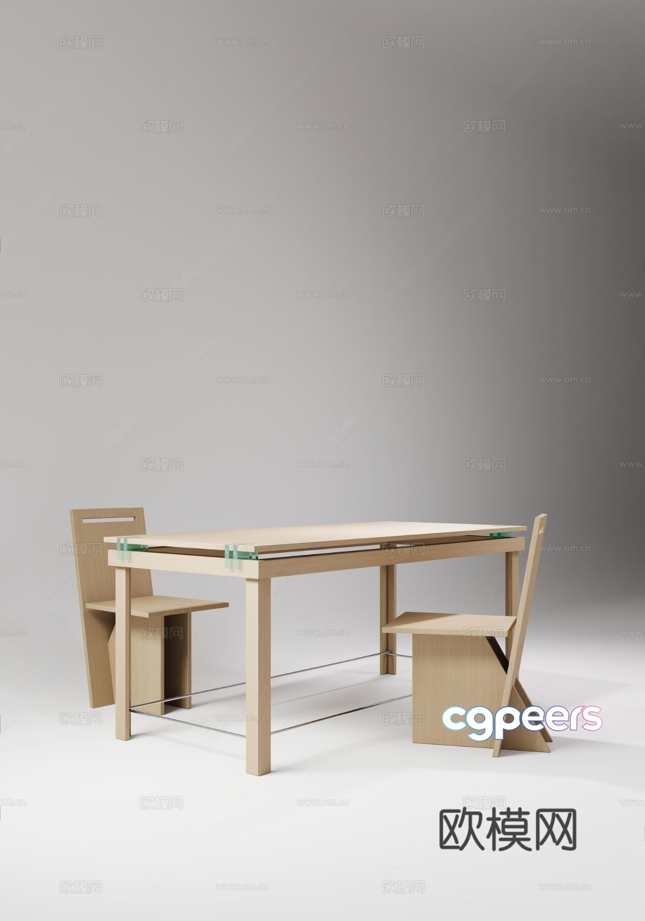 Log-style dining table modern minimalist dining table chair glass dining table acrylic dining table modern minimalist 3D model Log-style dining table modern minimalist dining table chair glass dining table acrylic dining table modern minimalist 3D model