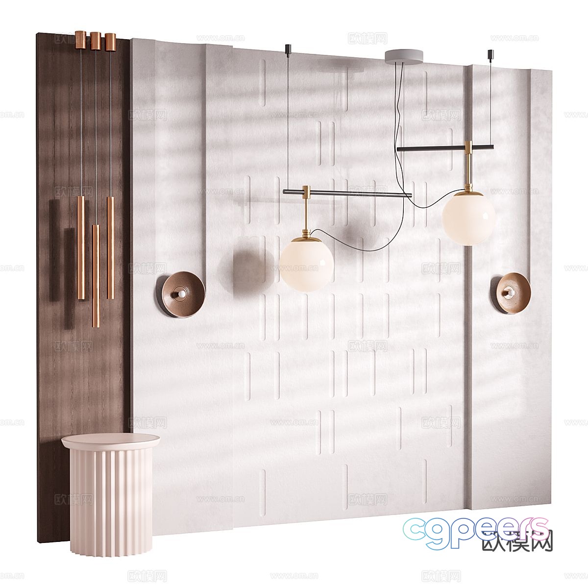 Decorative wall panel background wall 3d model Decorative wall panel background wall 3d model