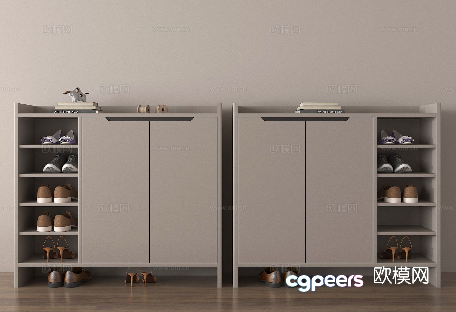 Shoe cabinet low cabinet 3d model Shoe cabinet low cabinet 3d model
