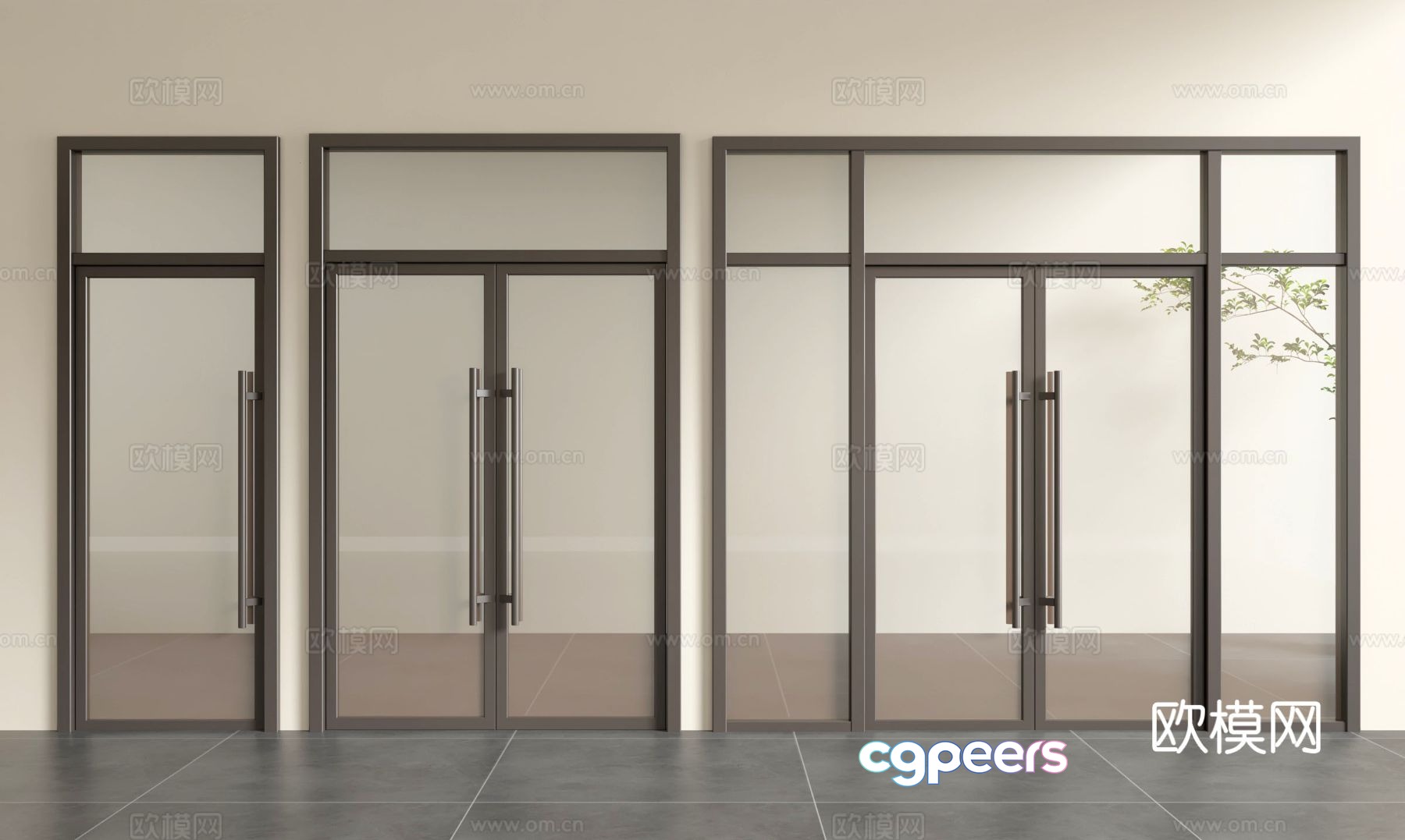 Modern KFC Gate 3D Model Modern KFC Gate 3D Model