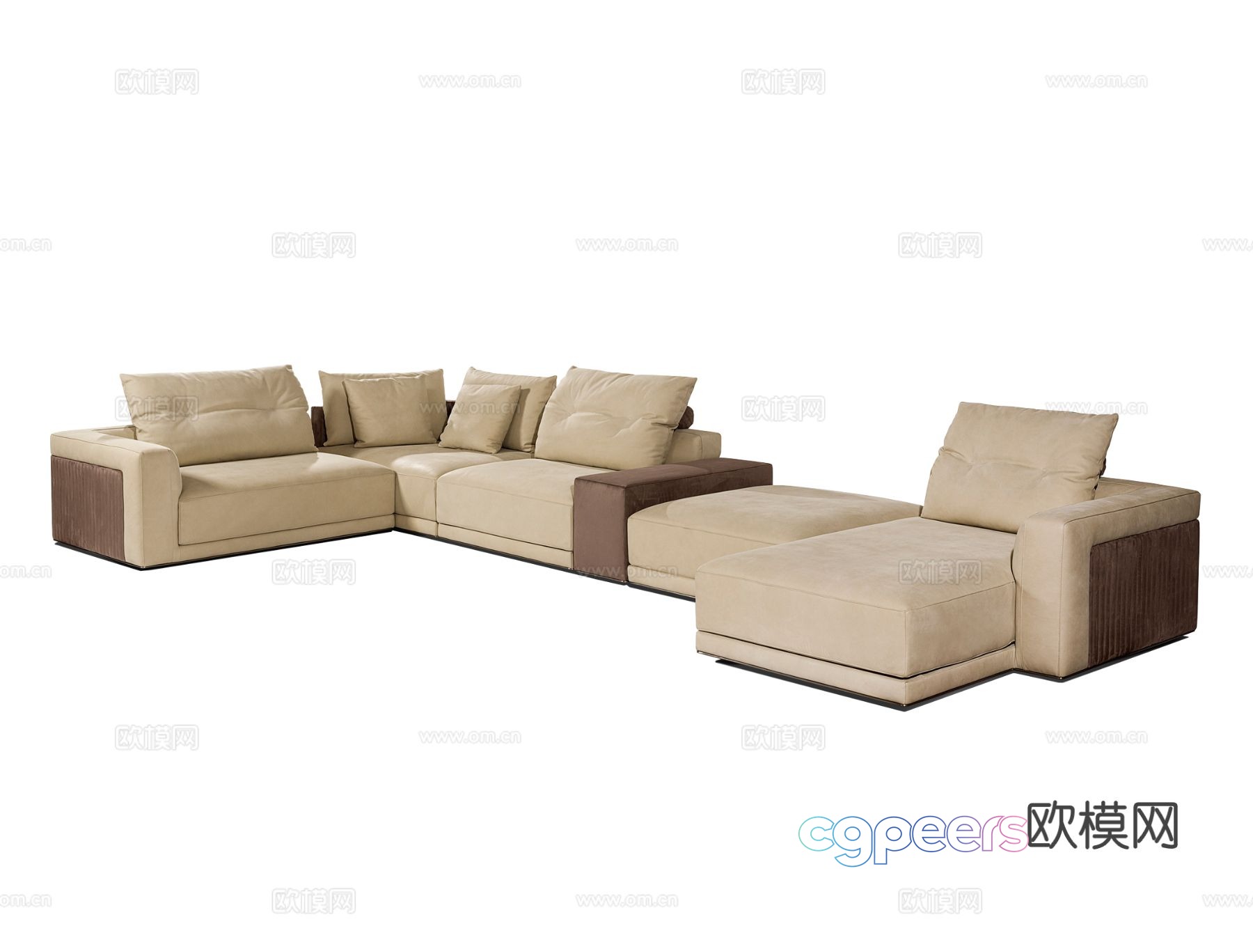 Visionnaire MILLER corner sofa 3d model Visionnaire MILLER corner sofa 3d model