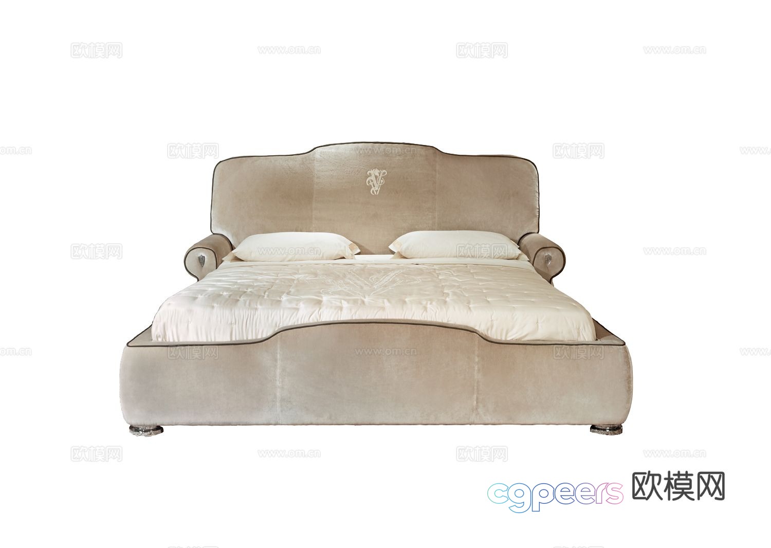 Visionnaire DIPLOMATE Double Bed 3D Model Visionnaire DIPLOMATE Double Bed 3D Model