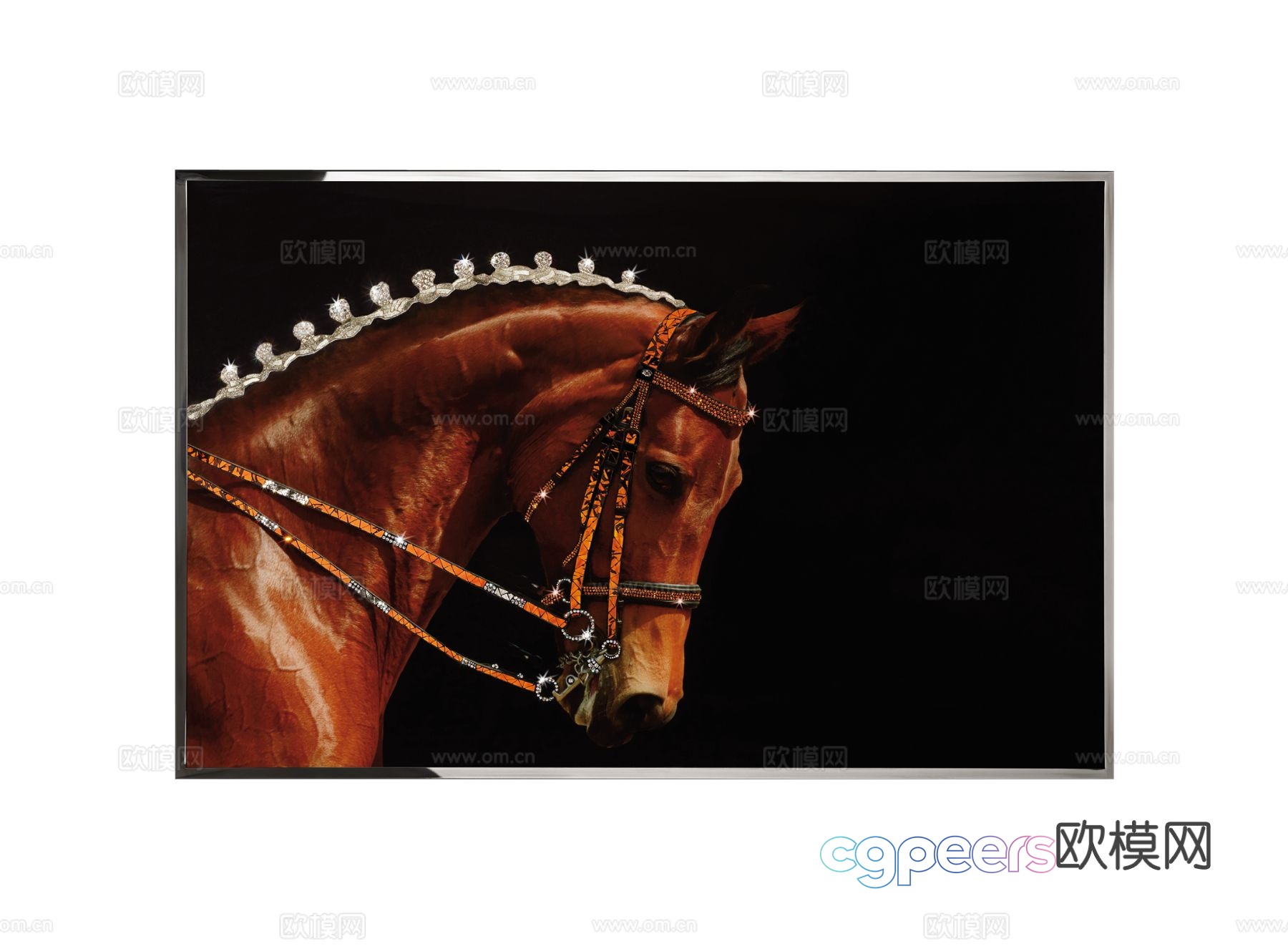 Visionnaire CAVALLO hanging painting 3d model Visionnaire CAVALLO hanging painting 3d model