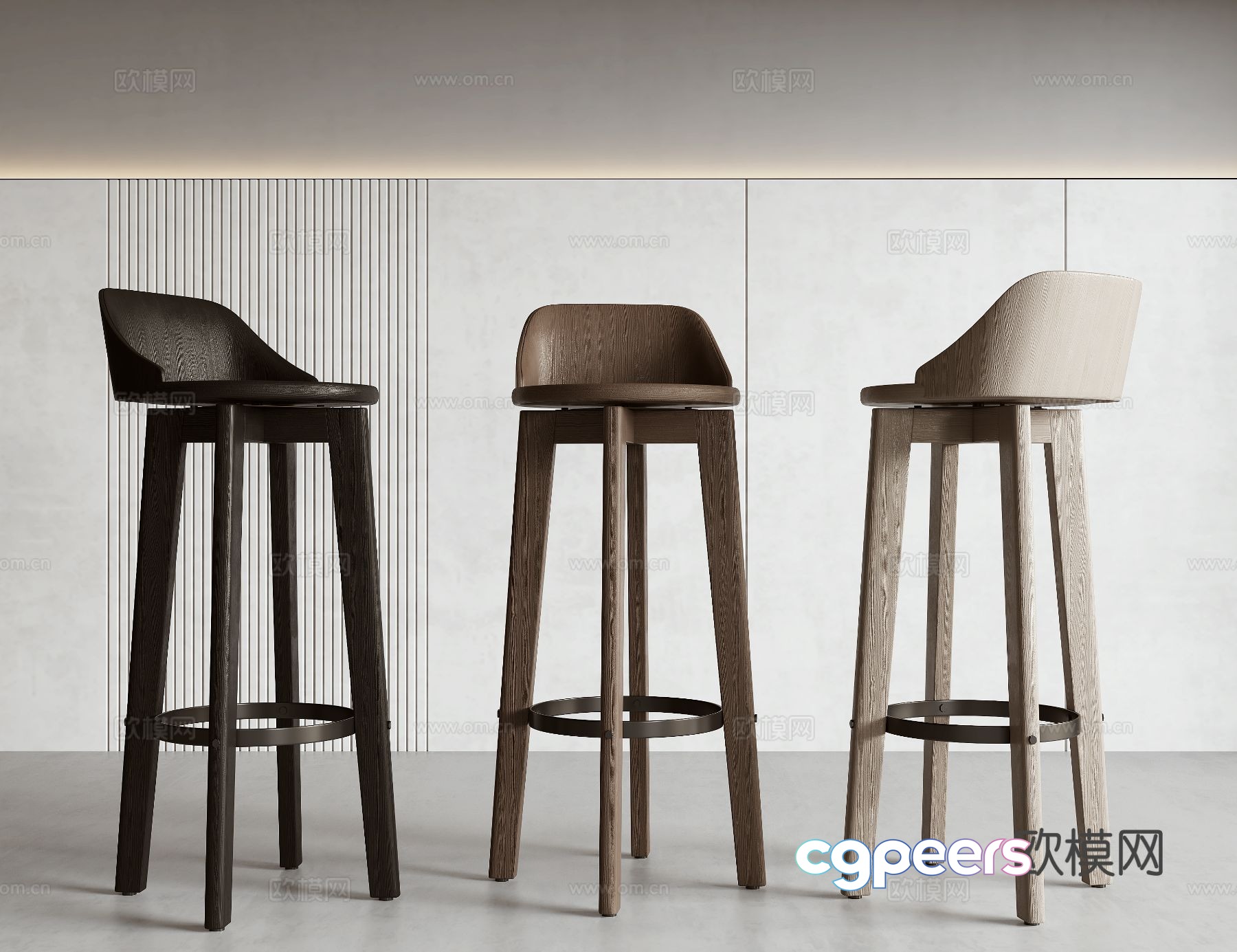 Modern bar chair bar stool 3d model Modern bar chair bar stool 3d model