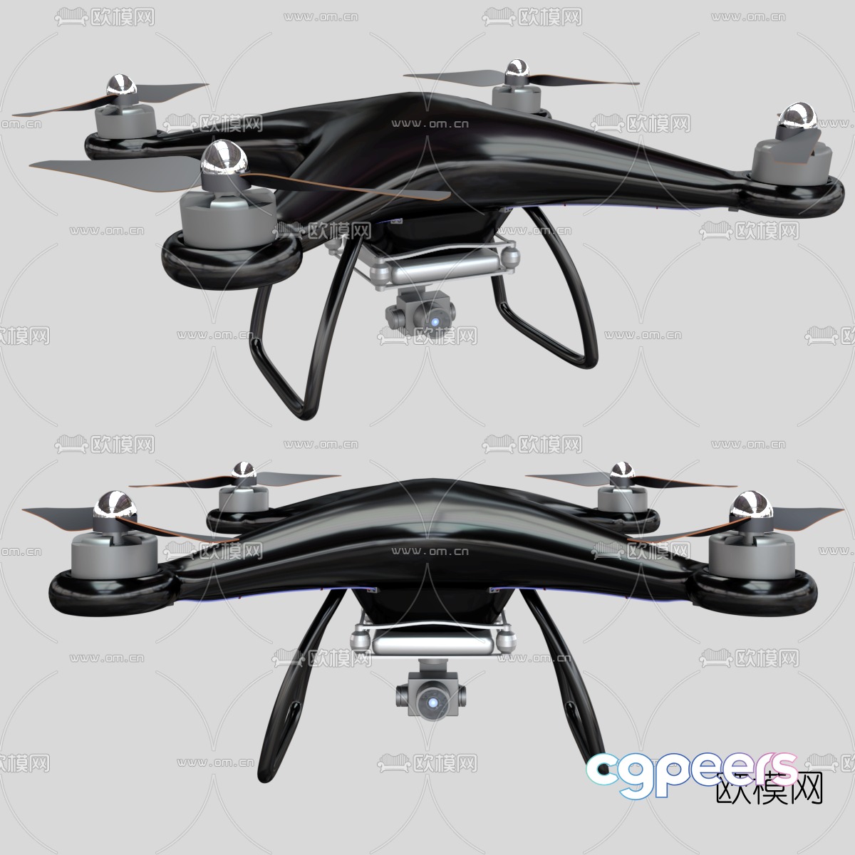 Modern drone 3d model