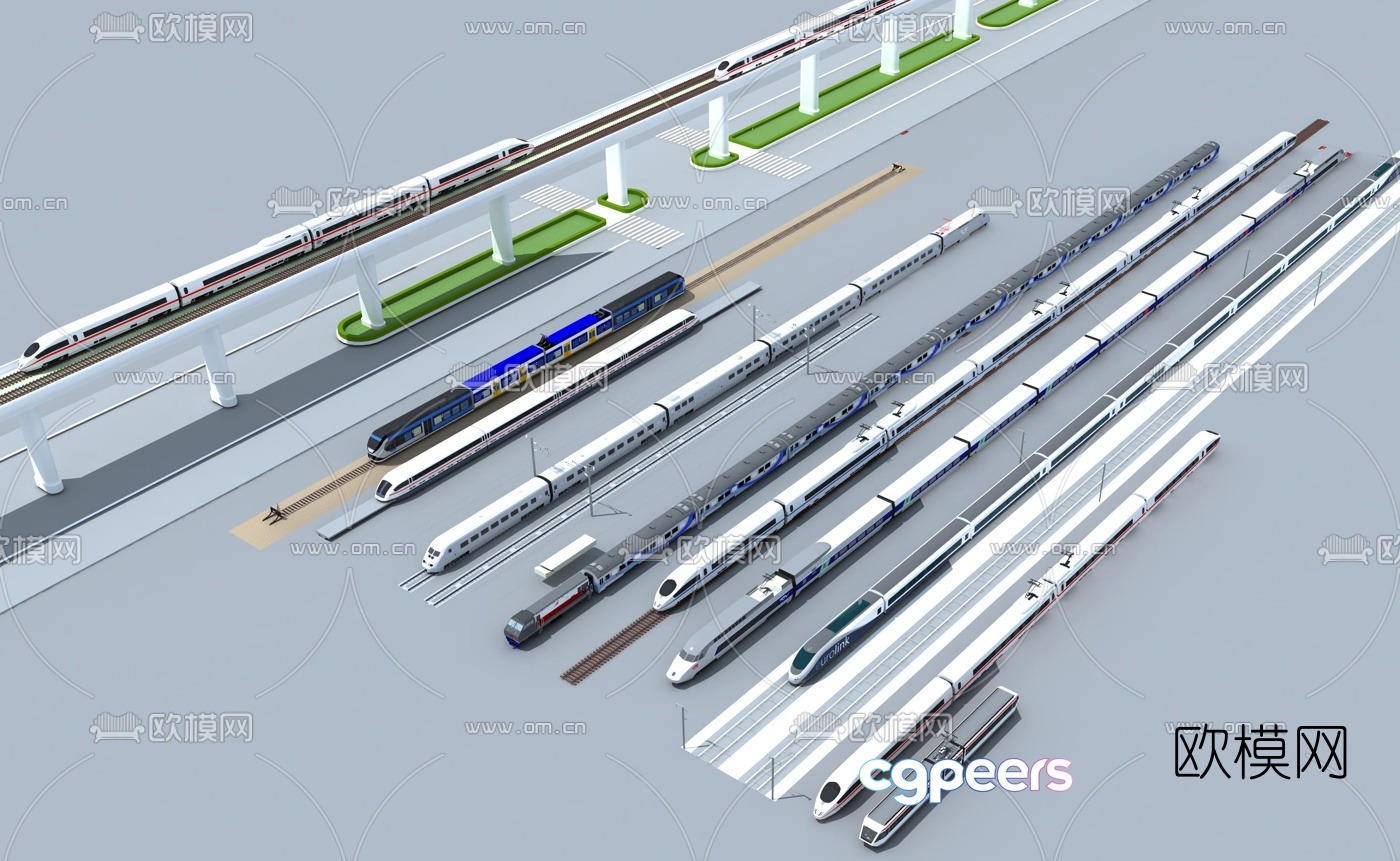 3D model of modern Harmony high-speed train 3D model of modern Harmony high-speed train