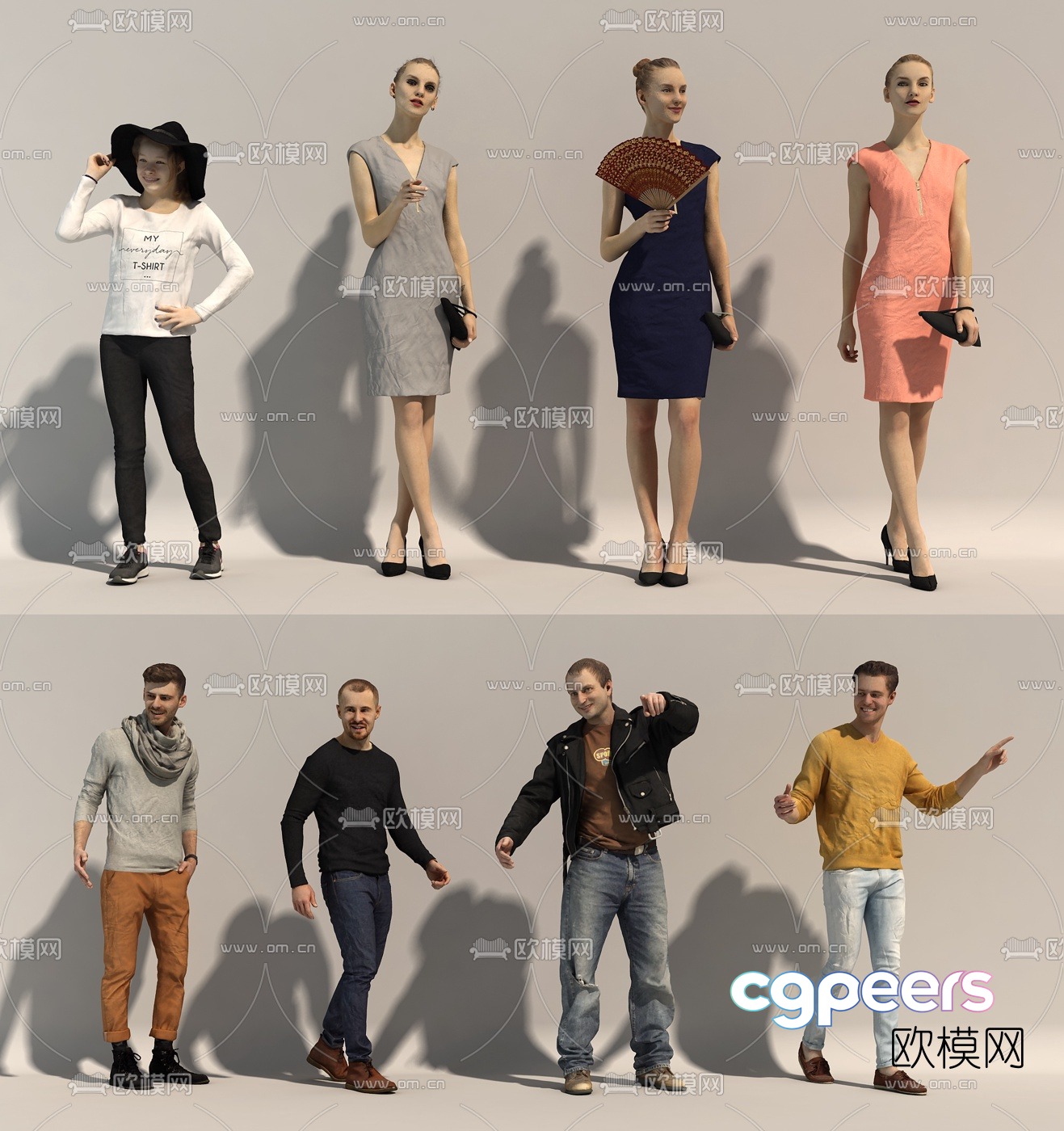 Modern standing figure 3d model Modern standing figure 3d model