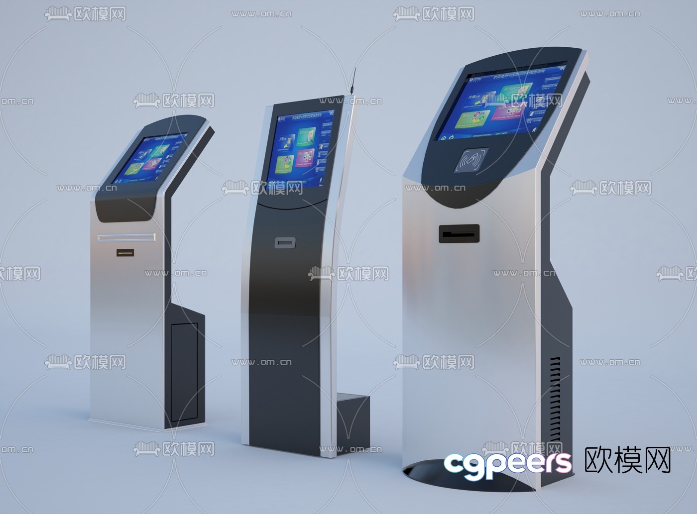 Modern smart self-service machine 3d model Modern smart self-service machine 3d model