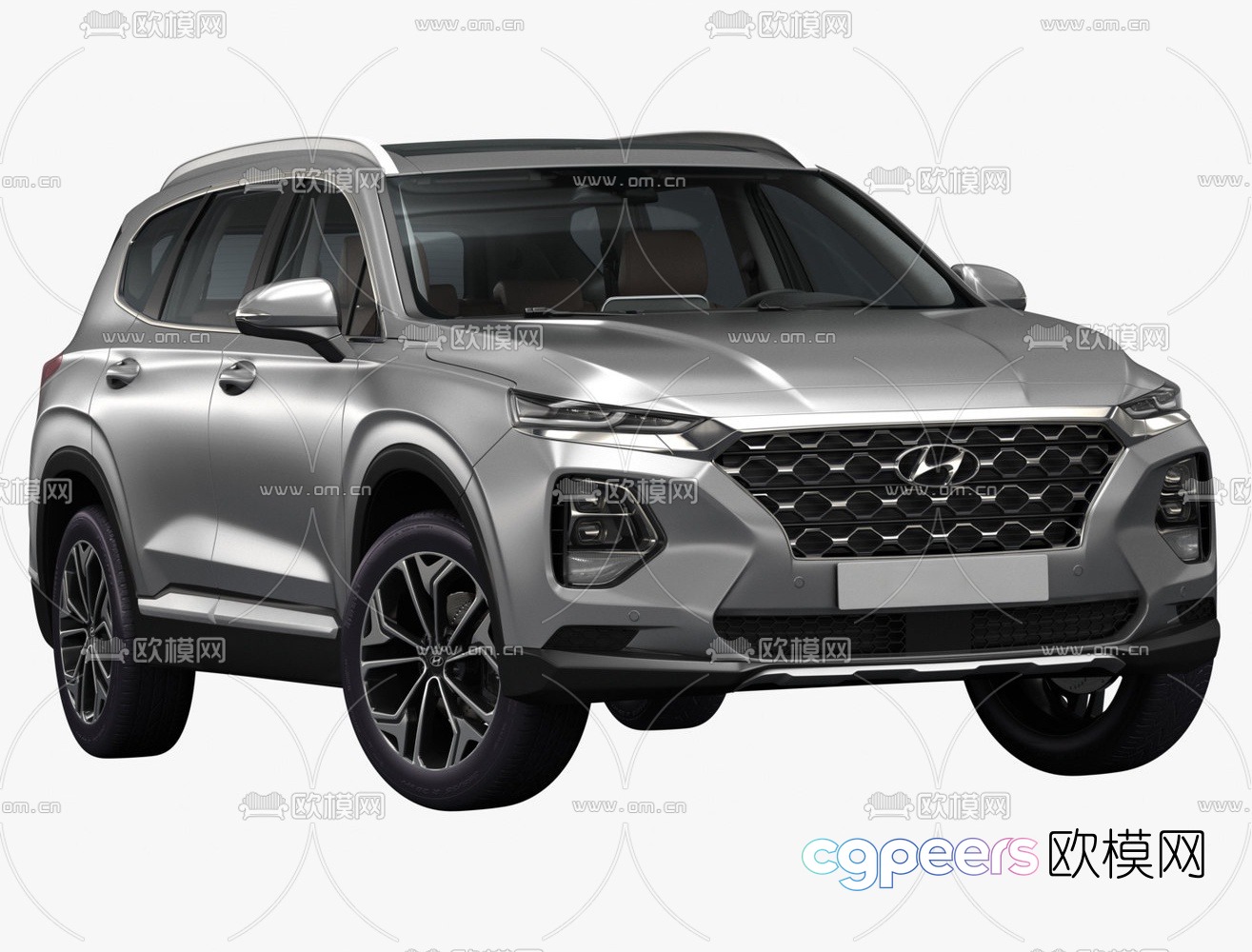 Hyundai Santa Fe car 3d model Hyundai Santa Fe car 3d model