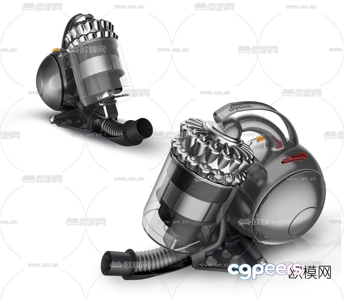 Modern vacuum cleaner 3d model