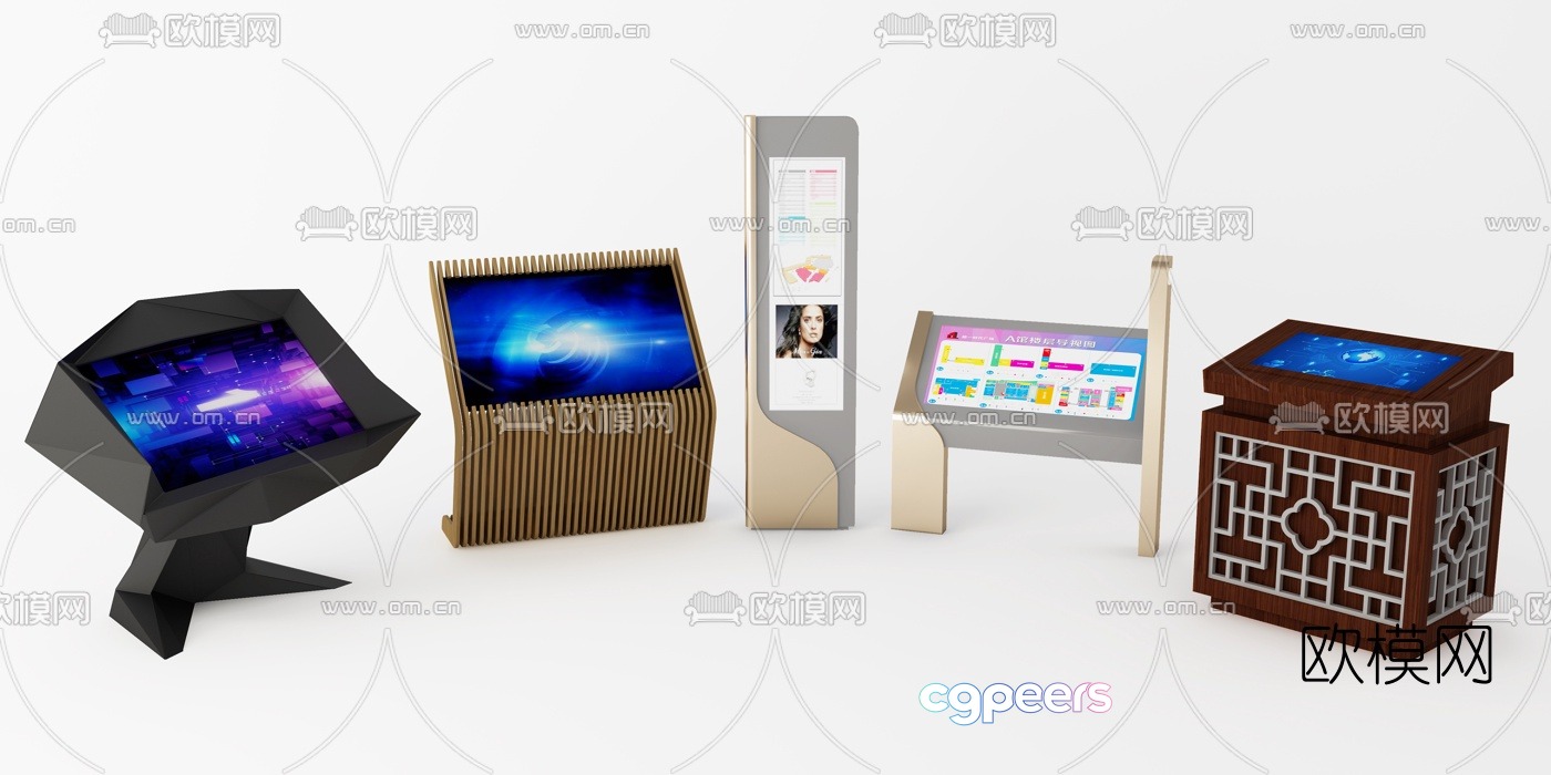 Modern smart touch screen all-in-one 3D model Modern smart touch screen all-in-one 3D model