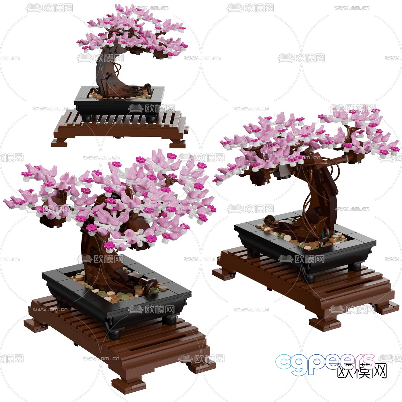 Modern potted toy 3d model Modern potted toy 3d model