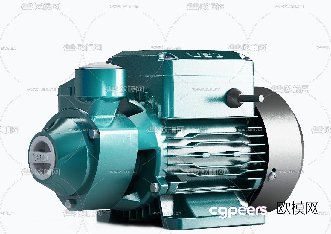 Modern water pump free 3d model Modern water pump free 3d model