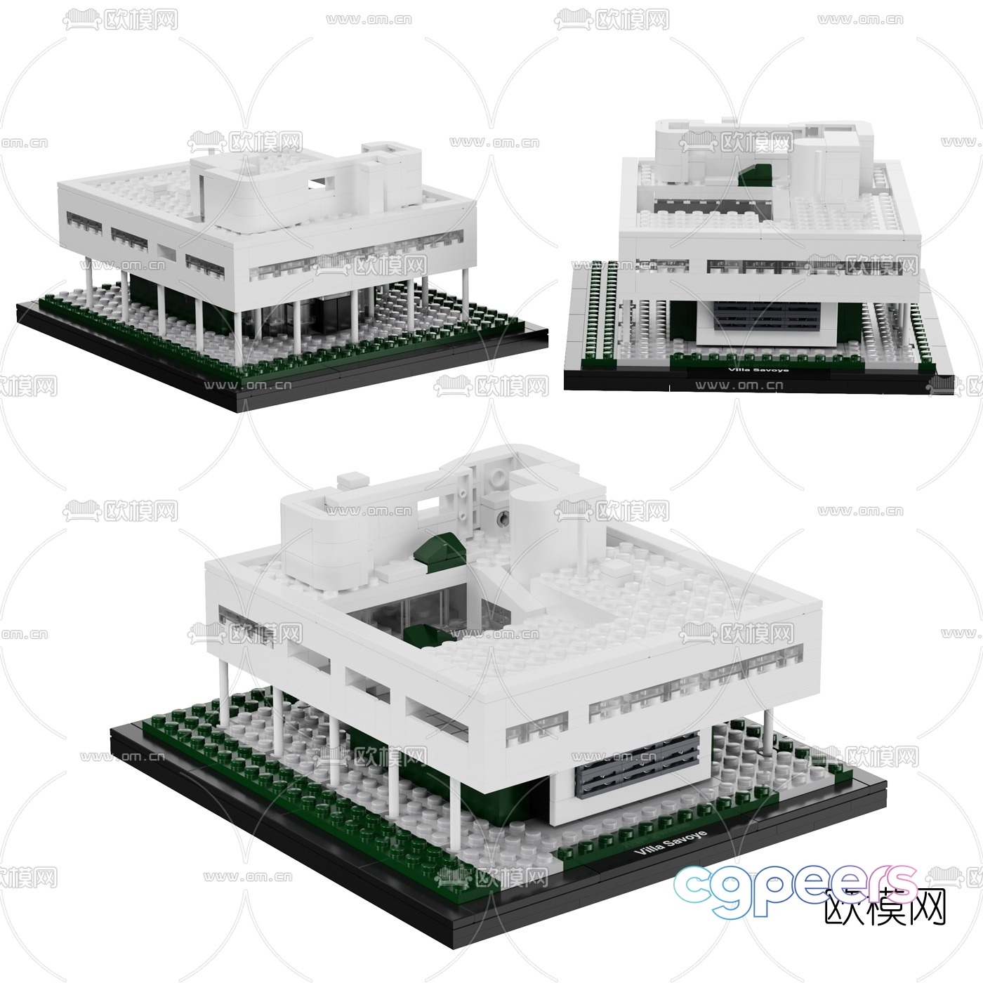 Modern construction toys 3d model Modern construction toys 3d model