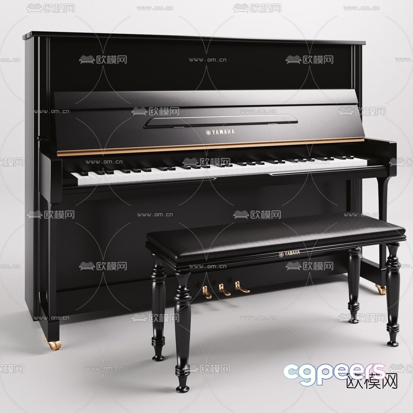 modern piano 3d model modern piano 3d model