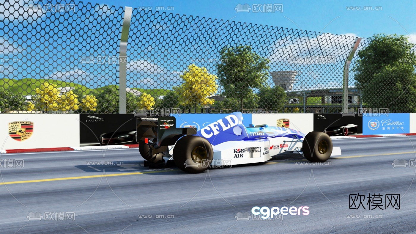 Modern F1 racing car 3d model Modern F1 racing car 3d model