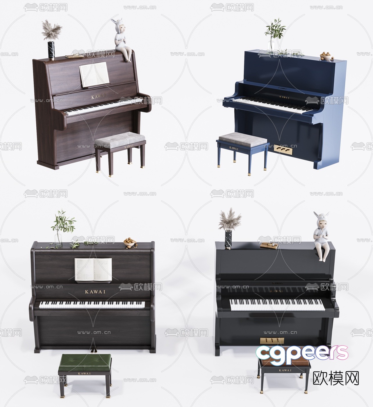 modern piano 3d model modern piano 3d model