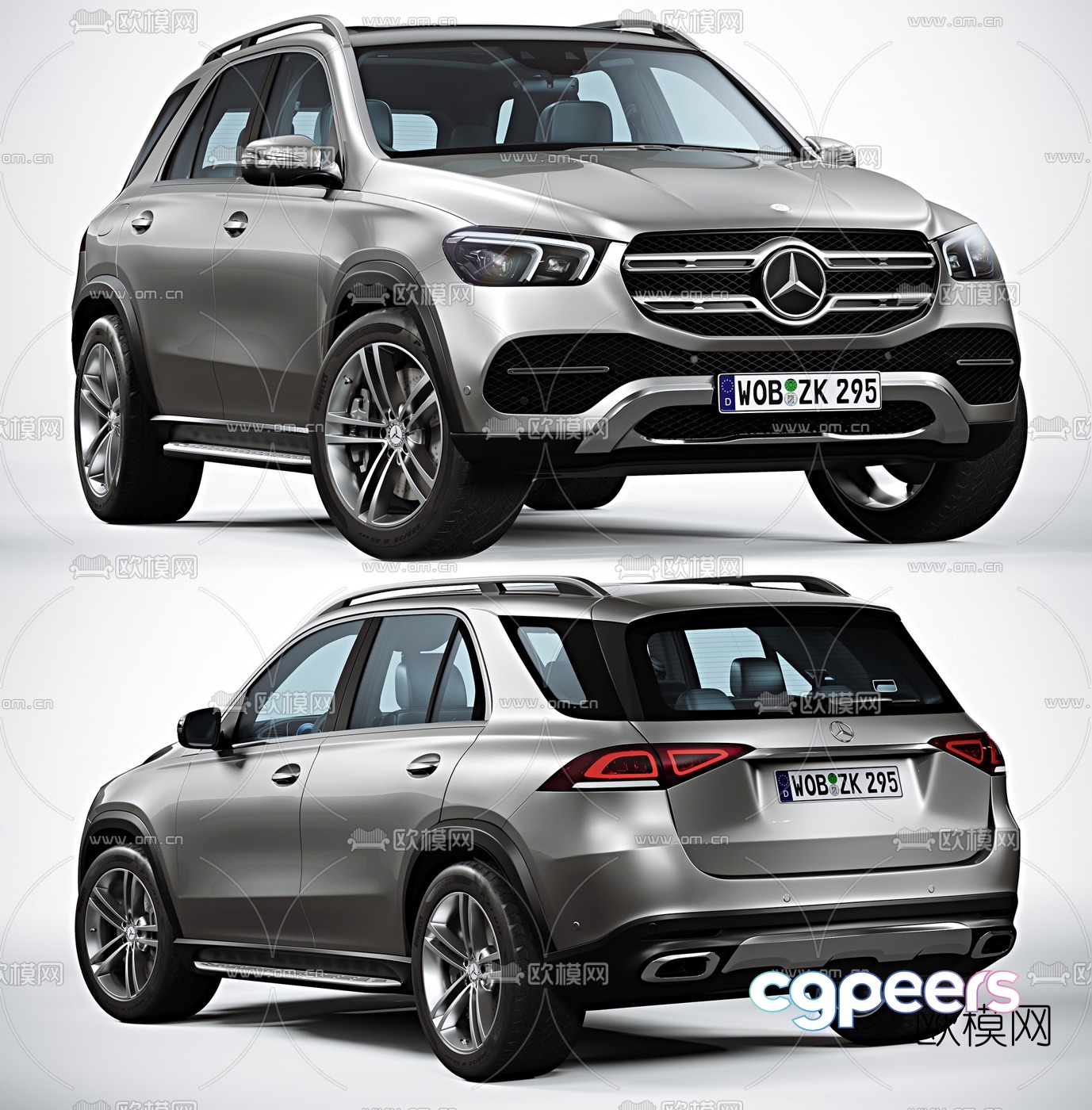 Hyundai Mercedes GLE car 3d model Hyundai Mercedes GLE car 3d model