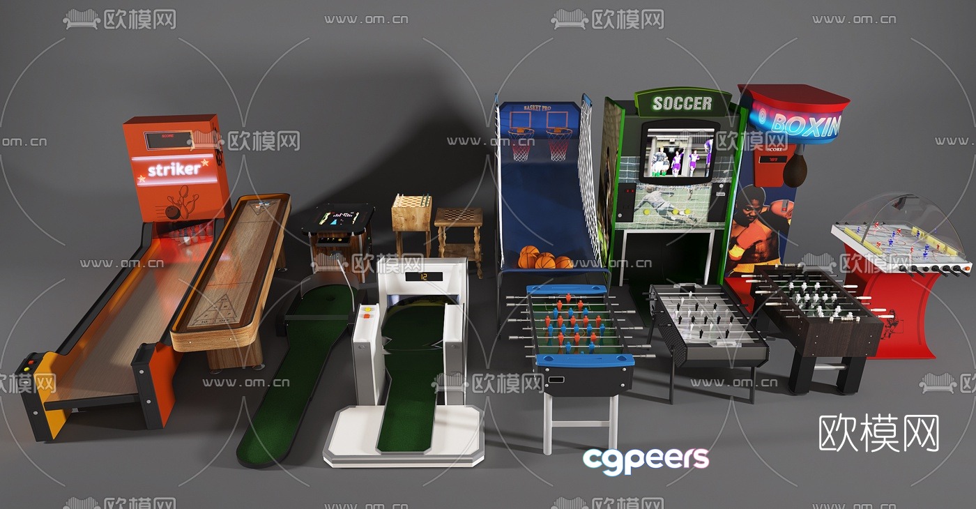 Modern gaming console combination 3d model Modern gaming console combination 3d model