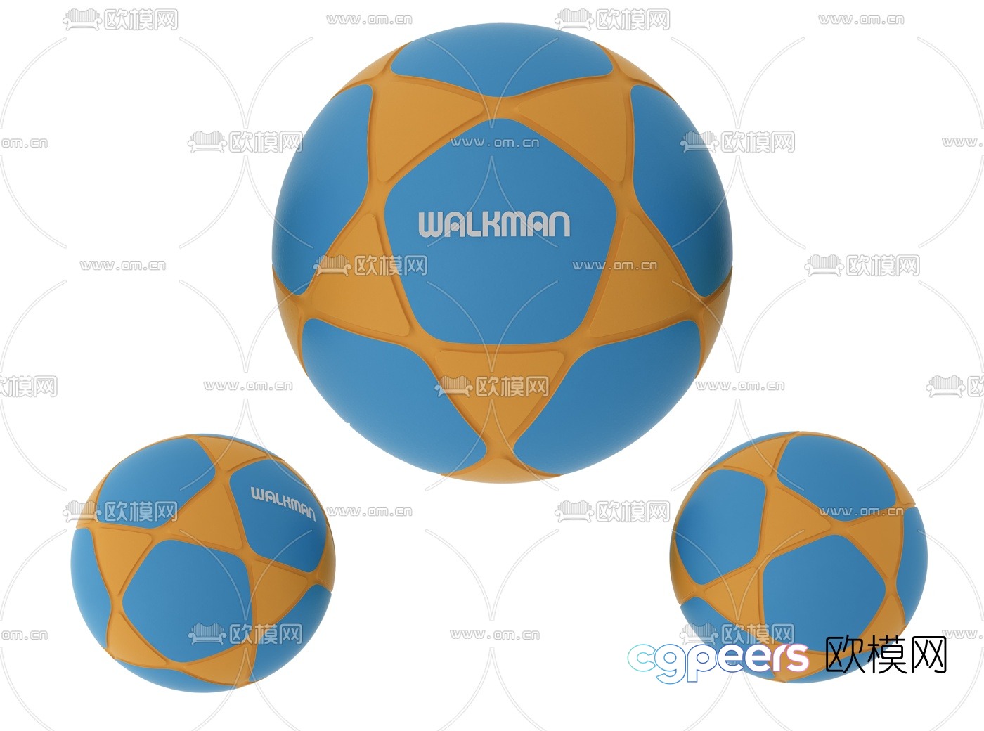 modern football 3d model modern football 3d model