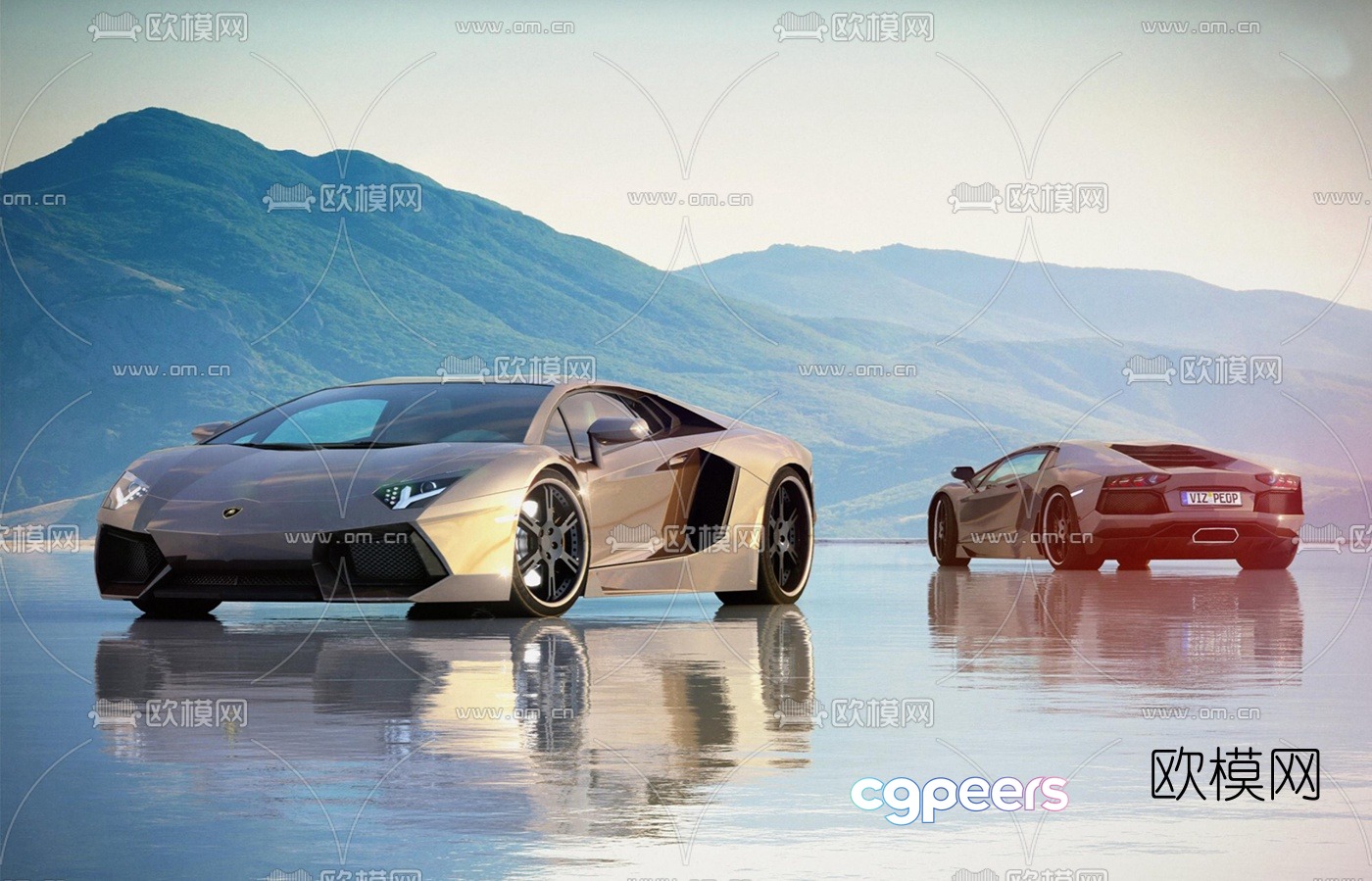 Modern Lamborghini sports car 3d model Modern Lamborghini sports car 3d model
