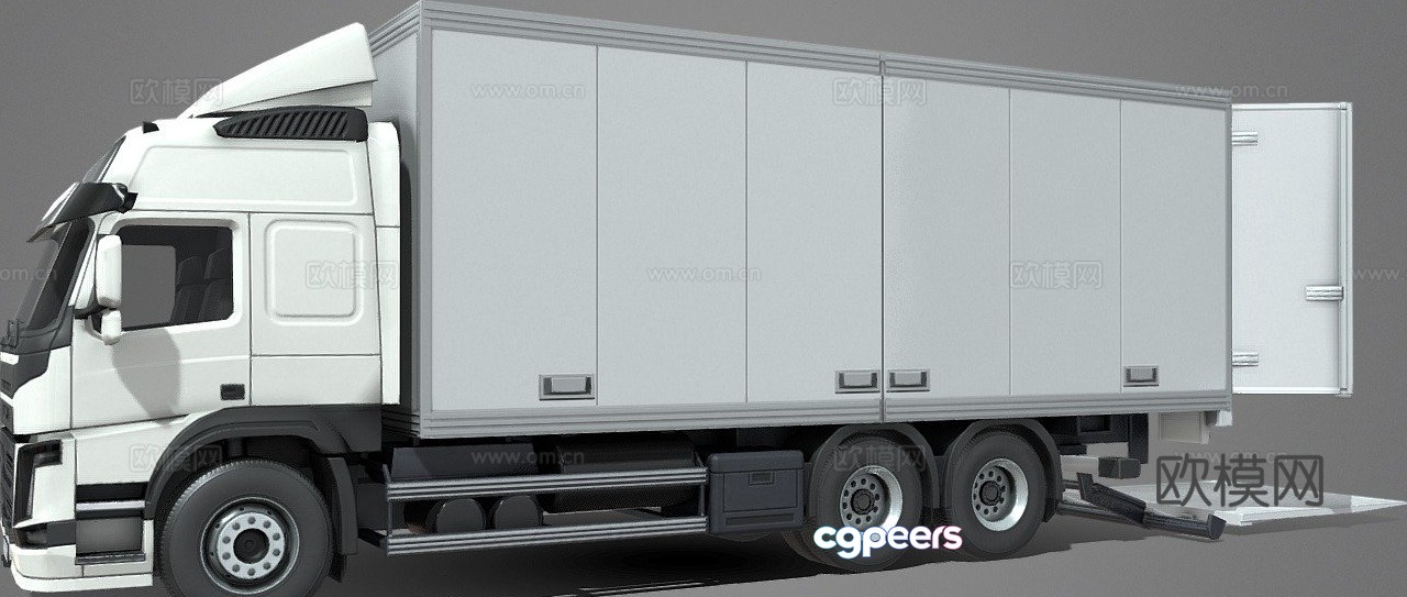 box truck 3d model box truck 3d model