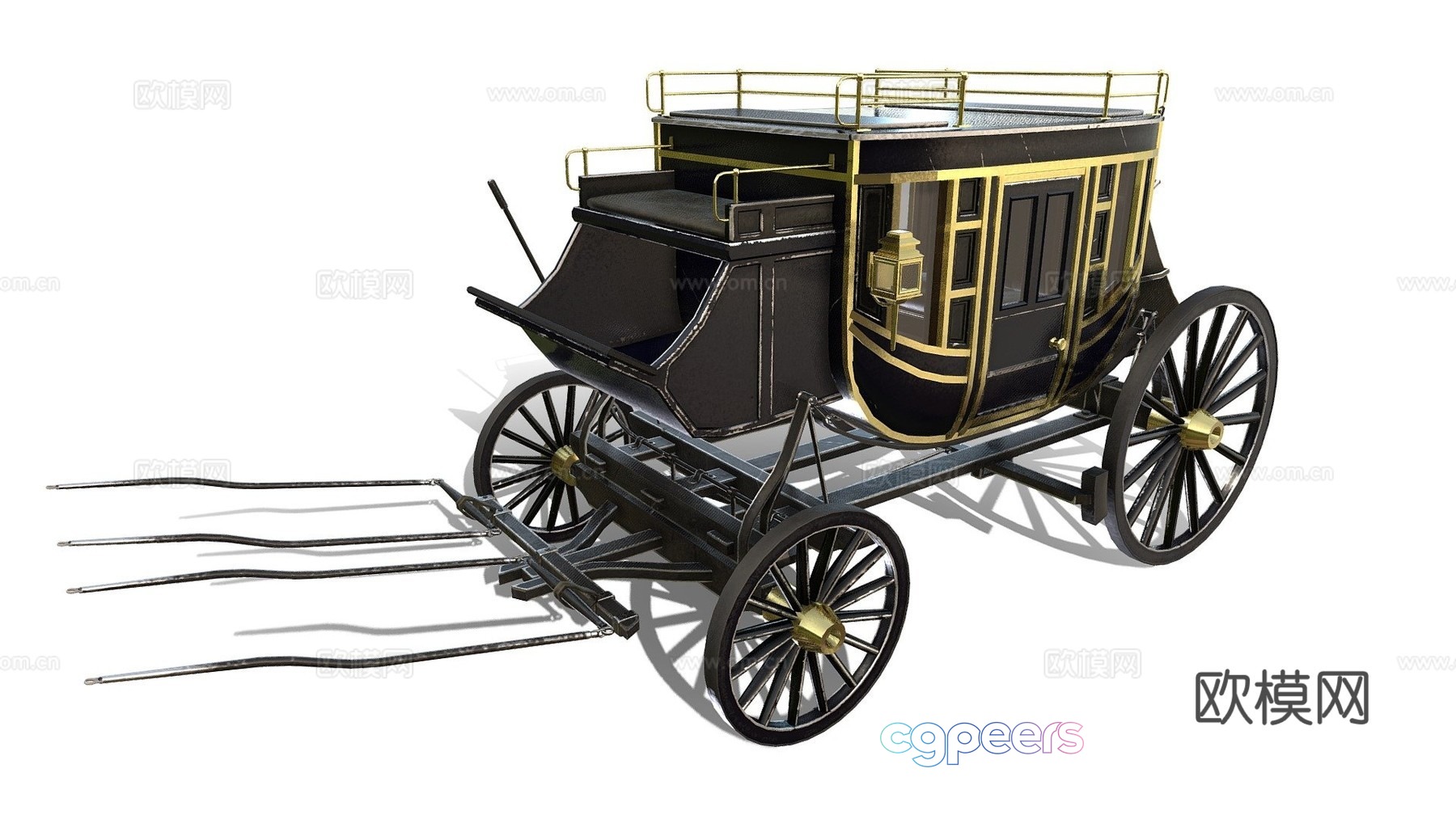 Carriage Stagecoach 3d model Carriage Stagecoach 3d model