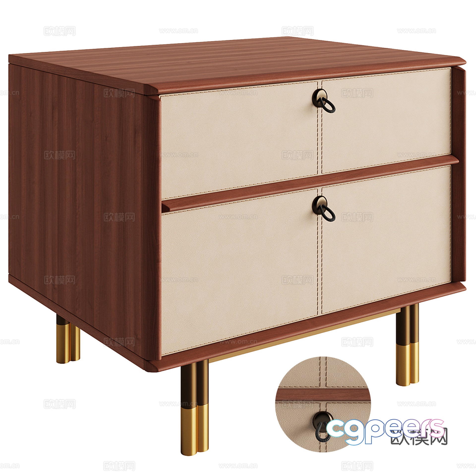 Medieval style bedside table 3d model Medieval style bedside table 3d model