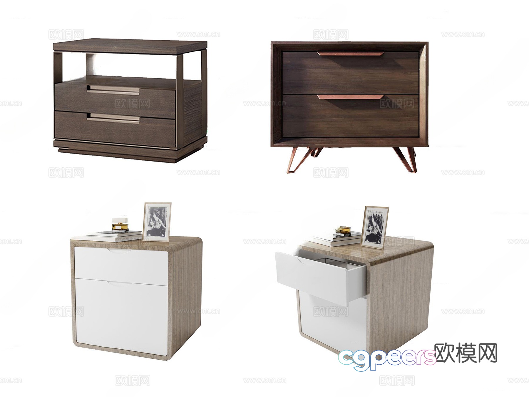 Modern bedside table 3d model Modern bedside table 3d model