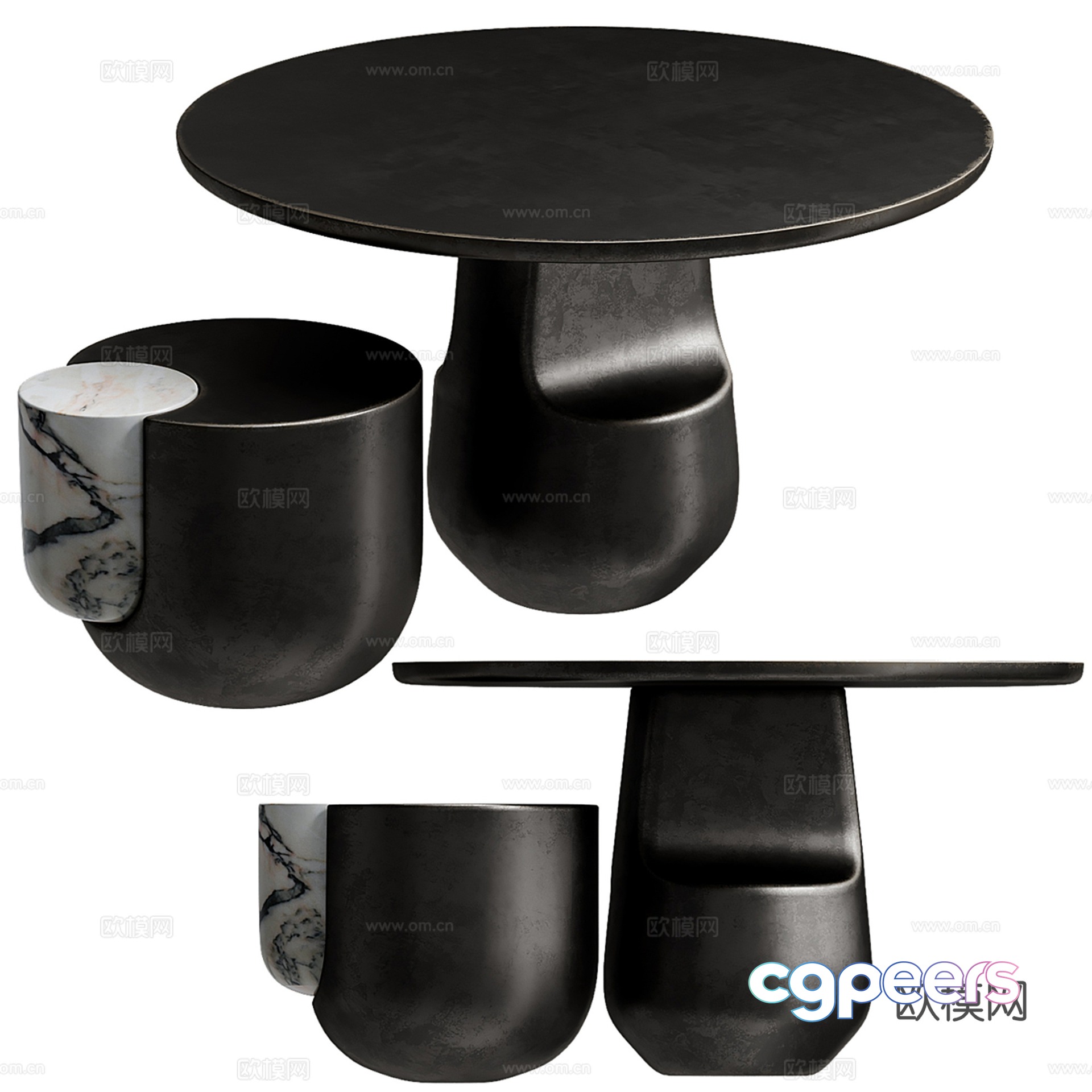 Medieval style mother-in-law coffee table 3D model Medieval style mother-in-law coffee table 3D model