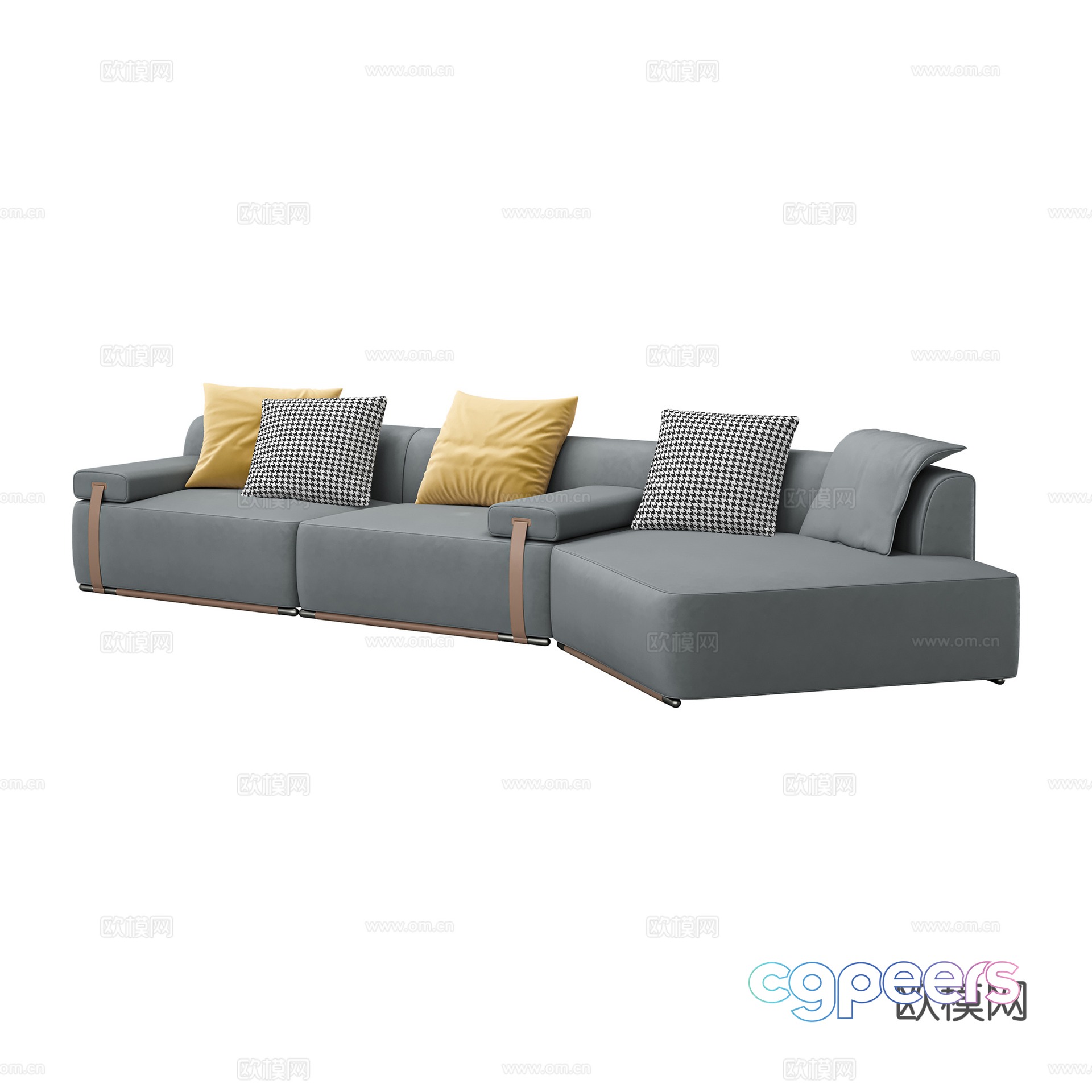 Modern multi-seater sofa corner sofa 3d model Modern multi-seater sofa corner sofa 3d model