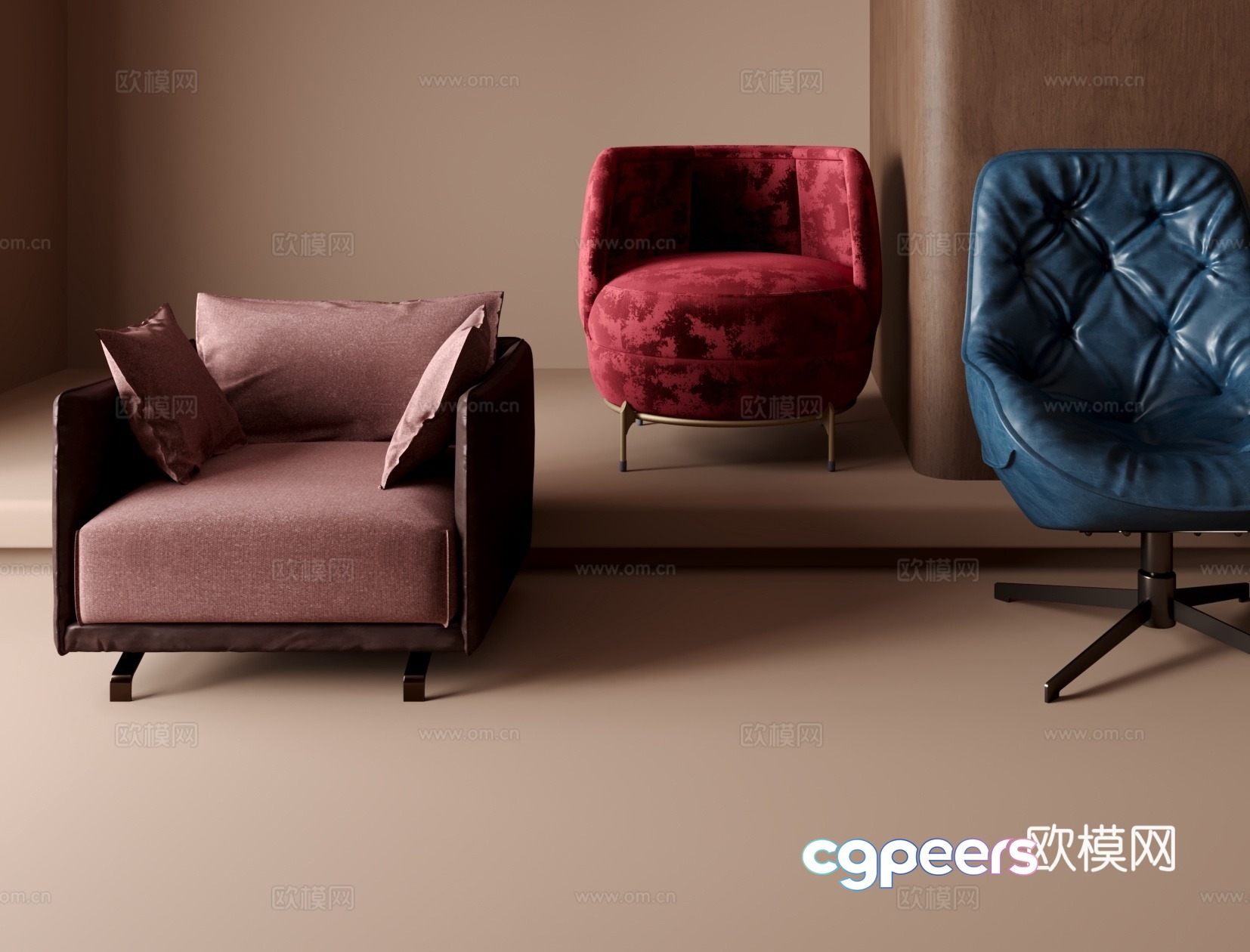 Single sofa 3d model Single sofa 3d model