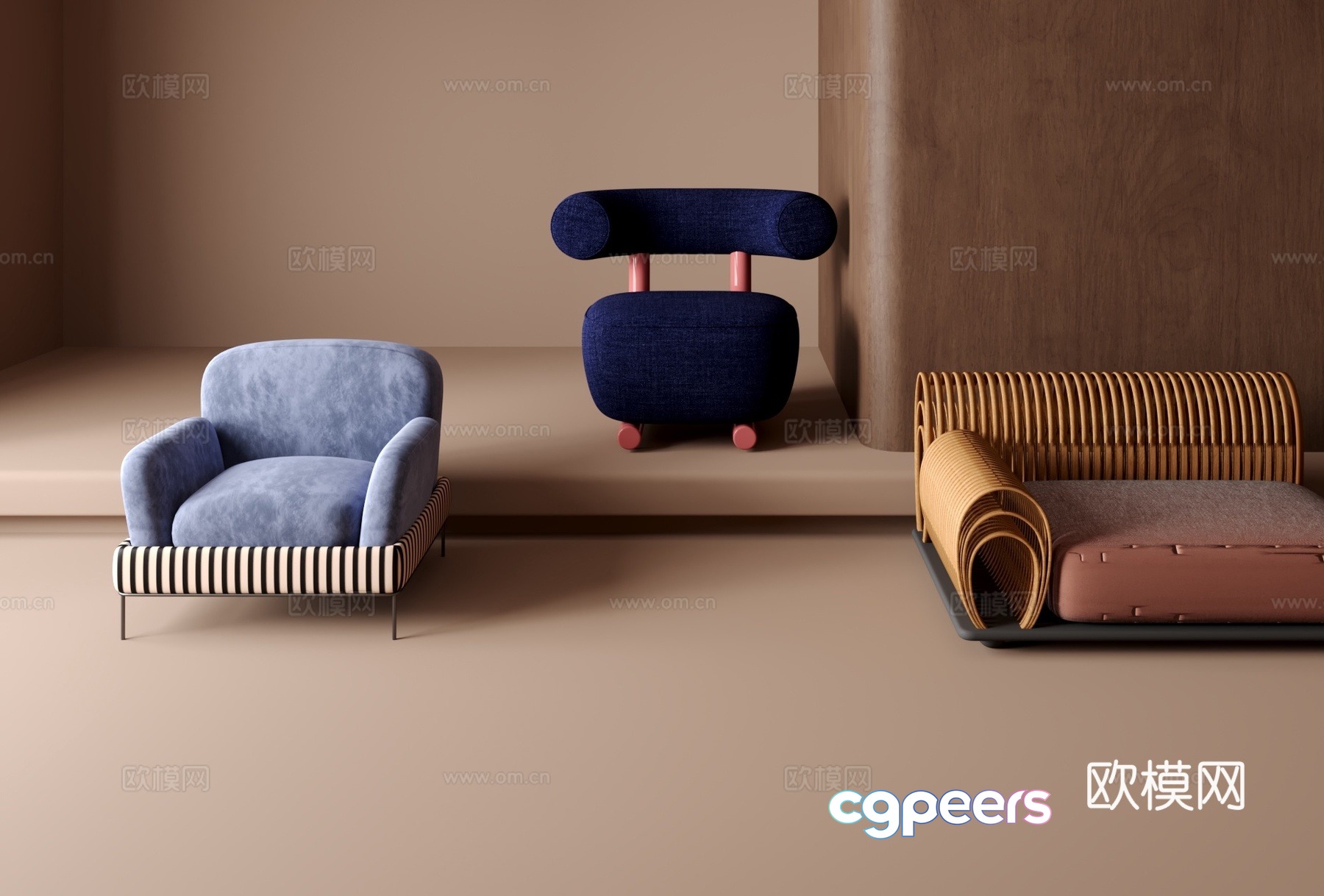 Single sofa 3d model Single sofa 3d model