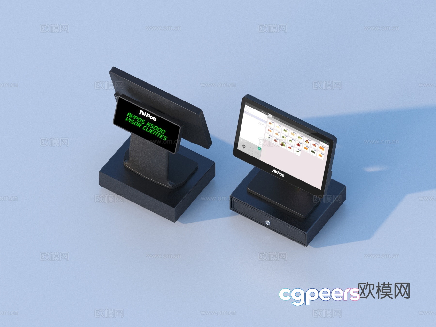 Cash register cashier 3d model