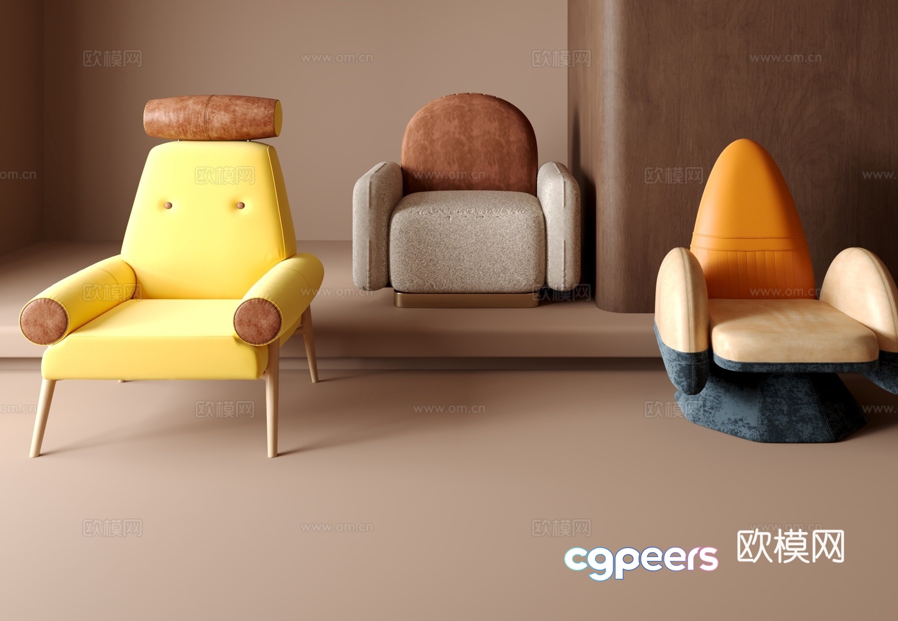 Single sofa 3d model Single sofa 3d model