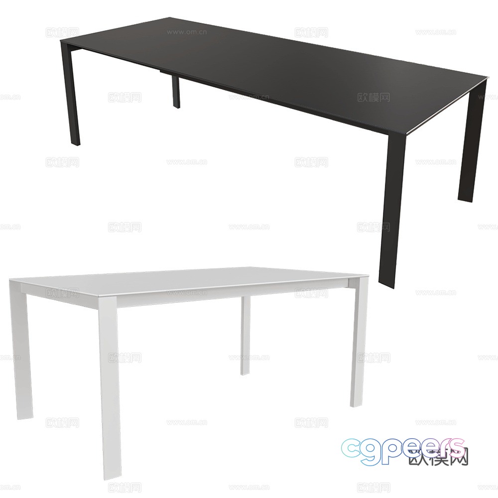 Desalto dining table 3d model Desalto dining table 3d model