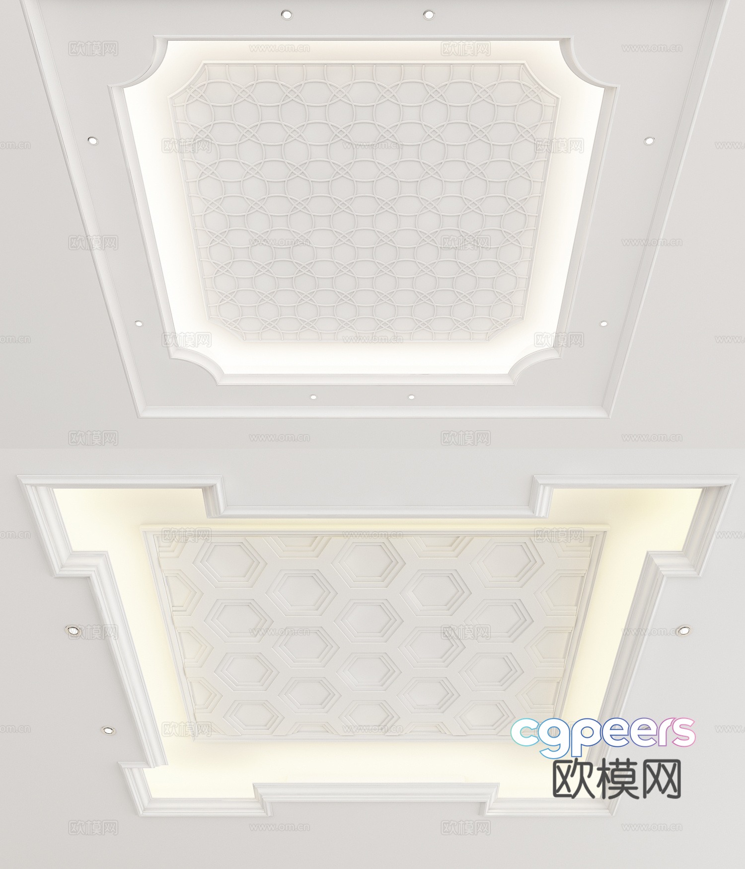 European ceiling 3D model European ceiling 3D model
