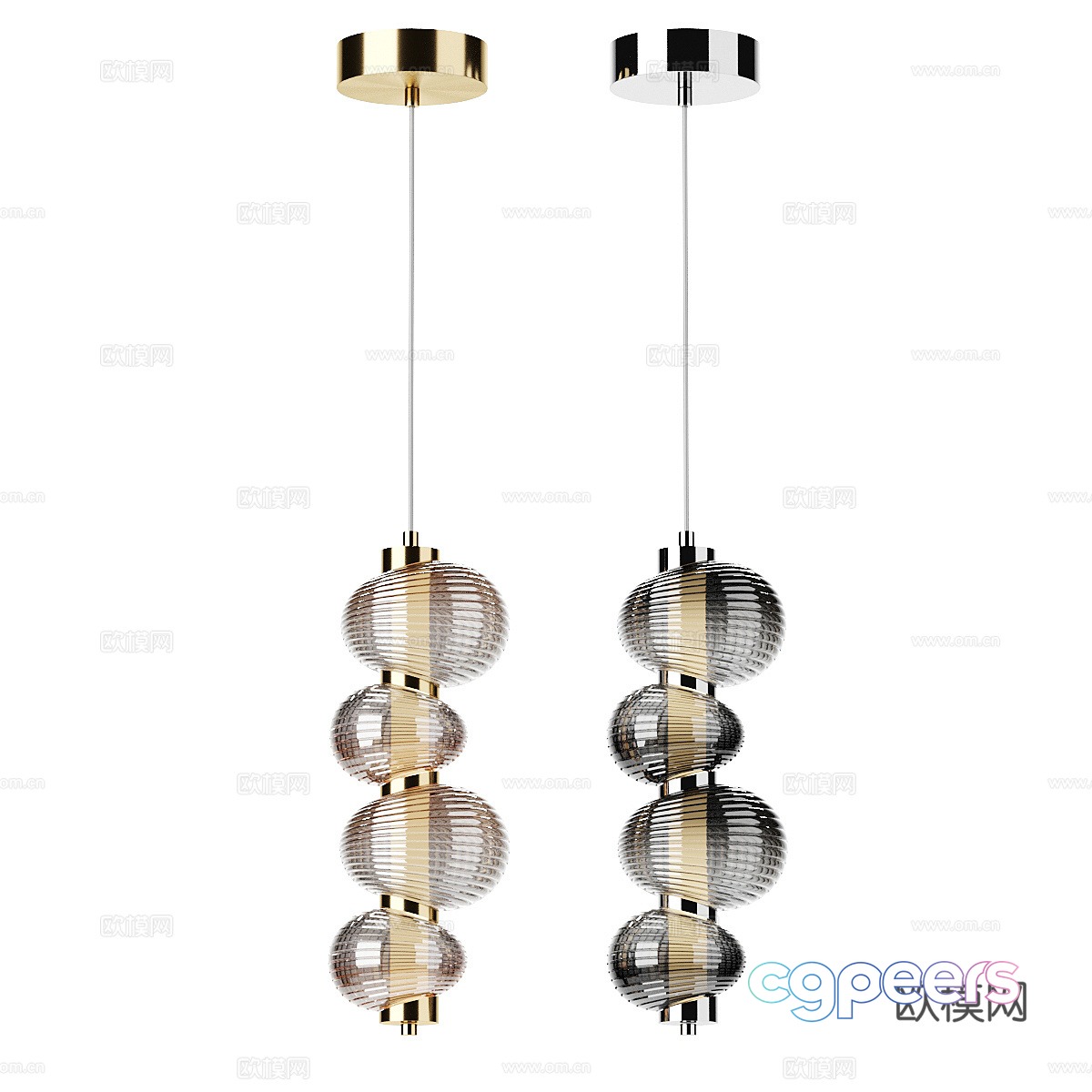 Light luxury glass chandelier simple chandelier 3d model Light luxury glass chandelier simple chandelier 3d model