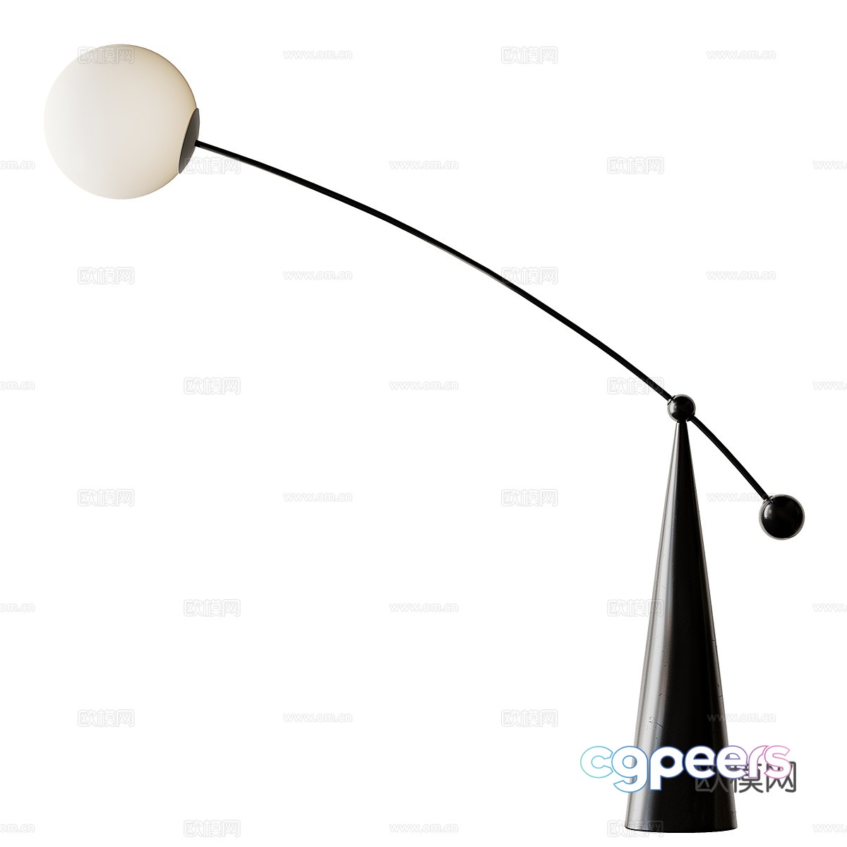 Ball floor lamp 3d model Ball floor lamp 3d model
