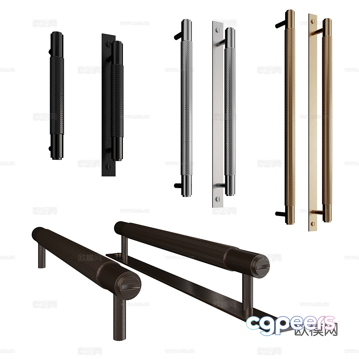 Metal handle handle 3d model Metal handle handle 3d model