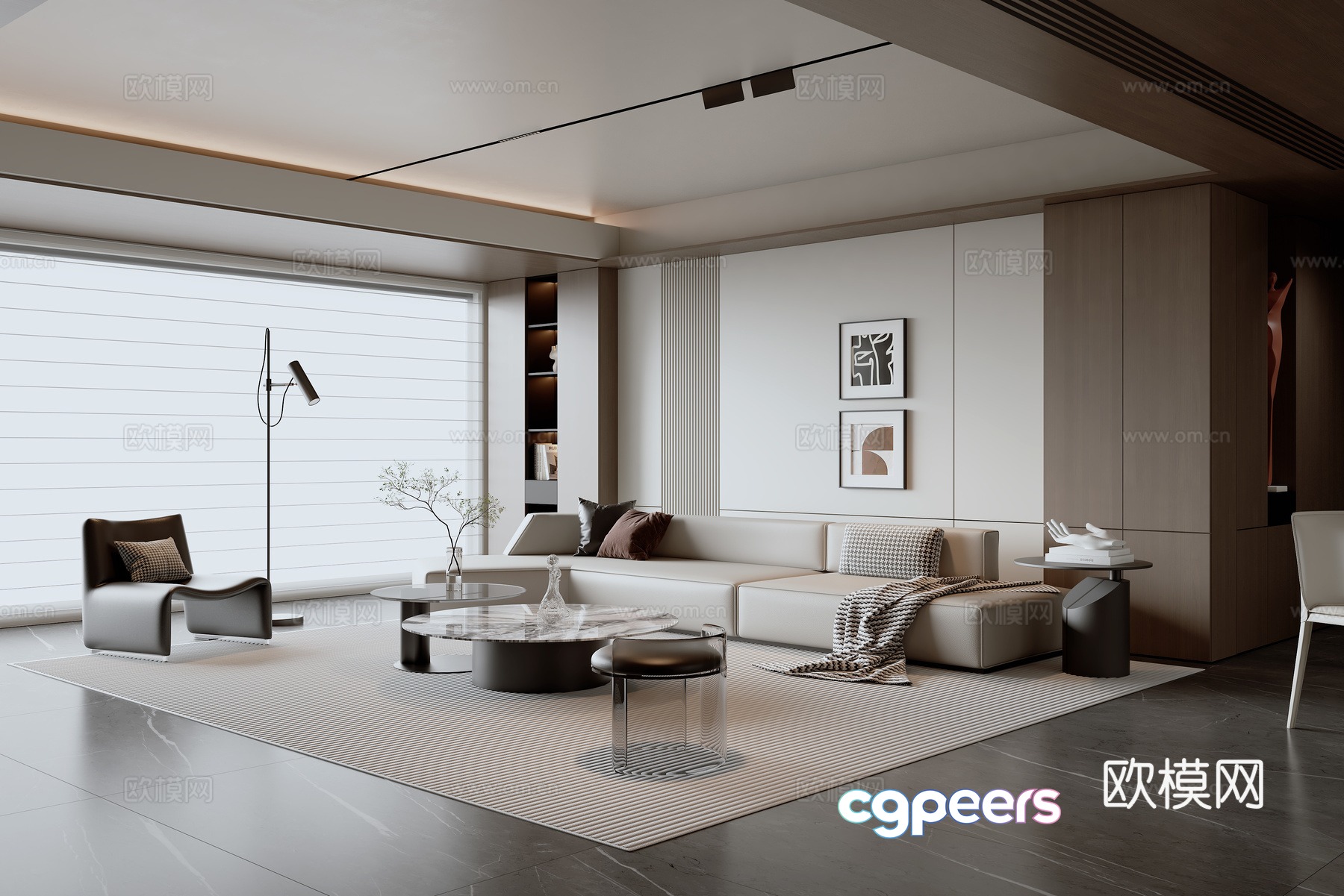 Italian living room 3d model Italian living room 3d model