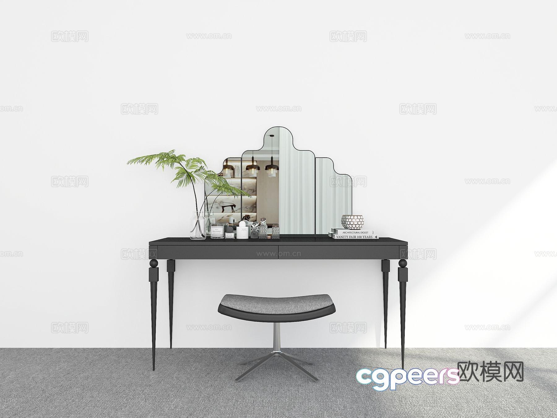 Modern dressing table dressing table 3d model Modern dressing table dressing table 3d model