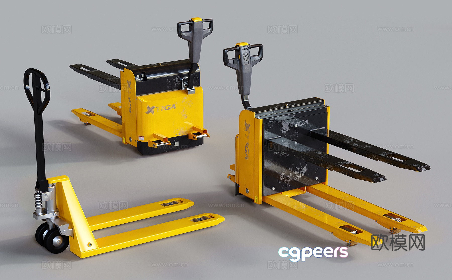 Electric forklift hydraulic forklift transport truck pallet forklift industrial equipment 3D model Electric forklift hydraulic forklift transport truck pallet forklift industrial equipment 3D model