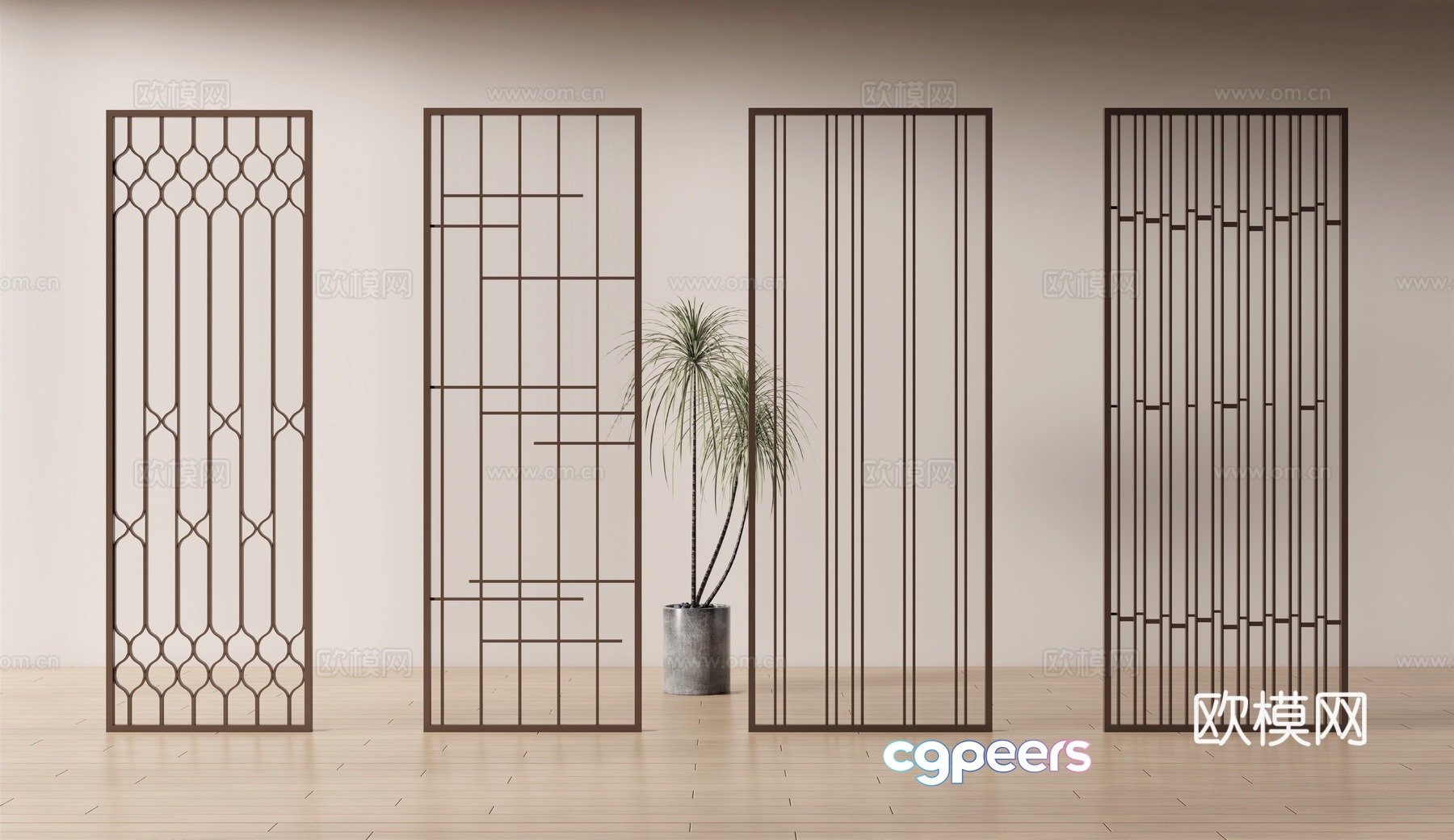 Modern screen 3d model Modern screen 3d model
