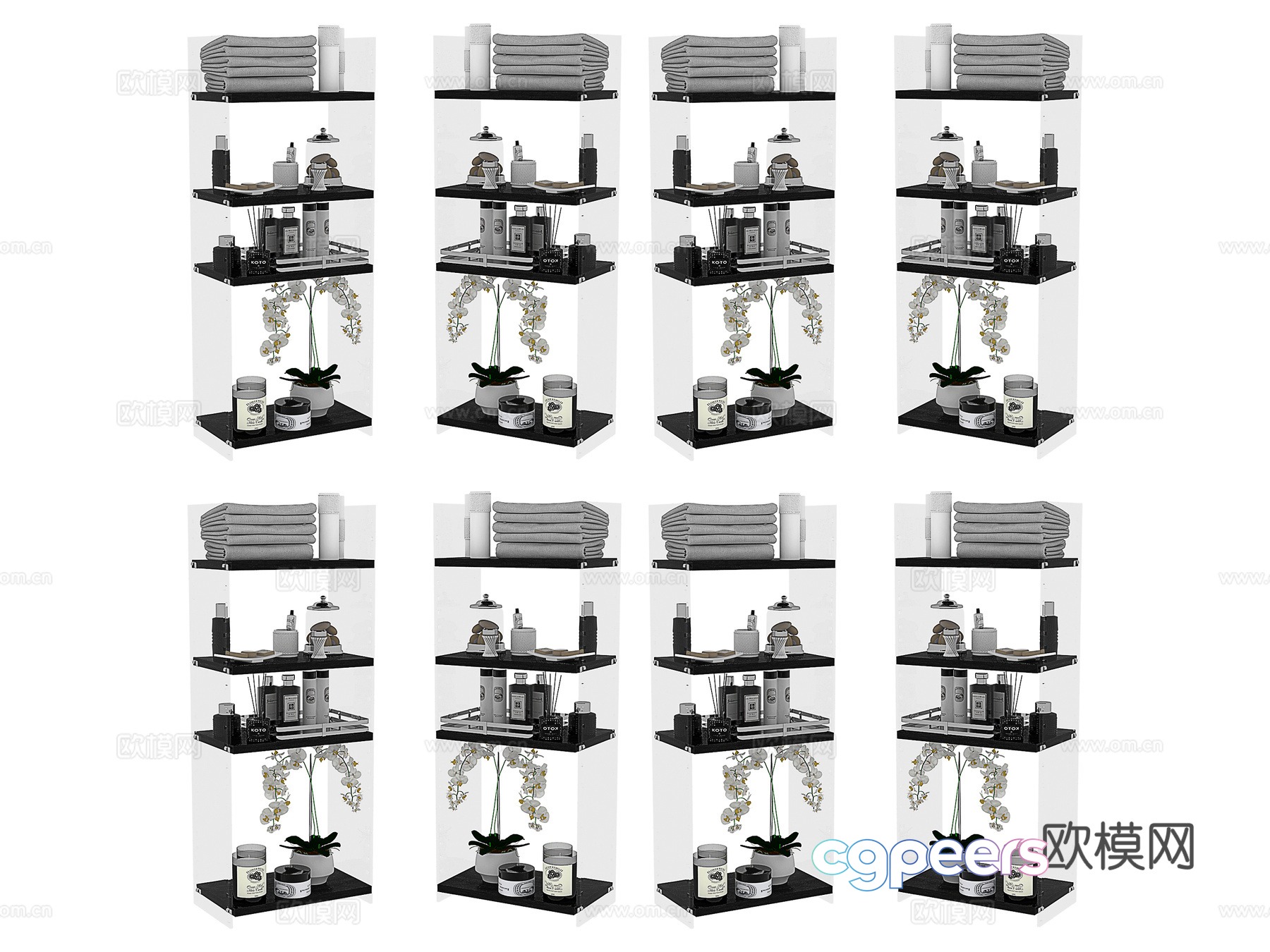Detergent supplies daily necessities 3d model Detergent supplies daily necessities 3d model