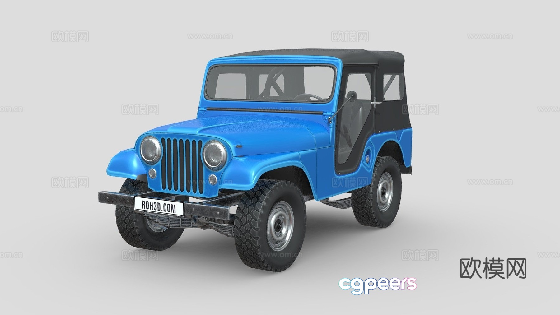Jeep CJ5 car car 3d model Jeep CJ5 car car 3d model