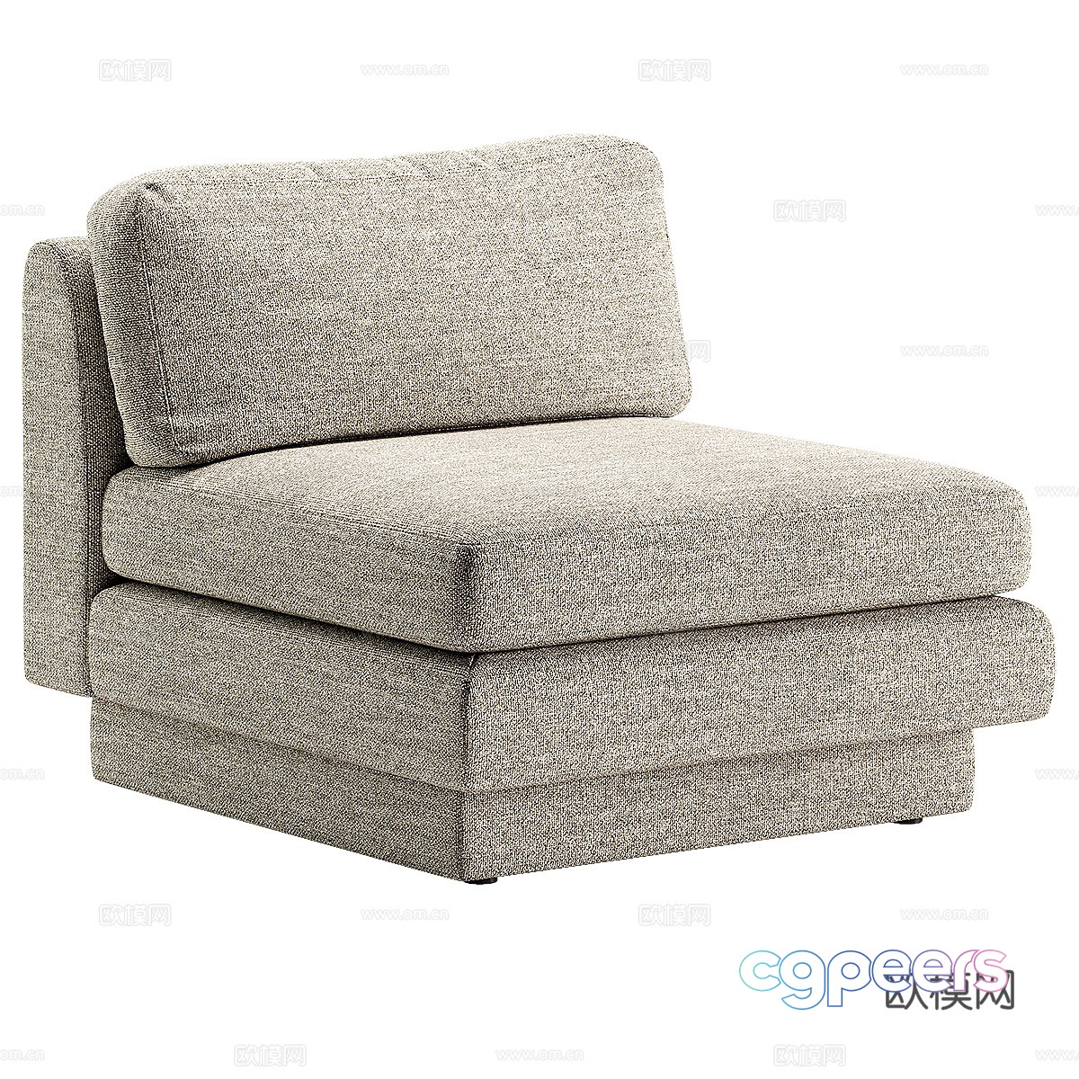 Modern single sofa 3d model Modern single sofa 3d model